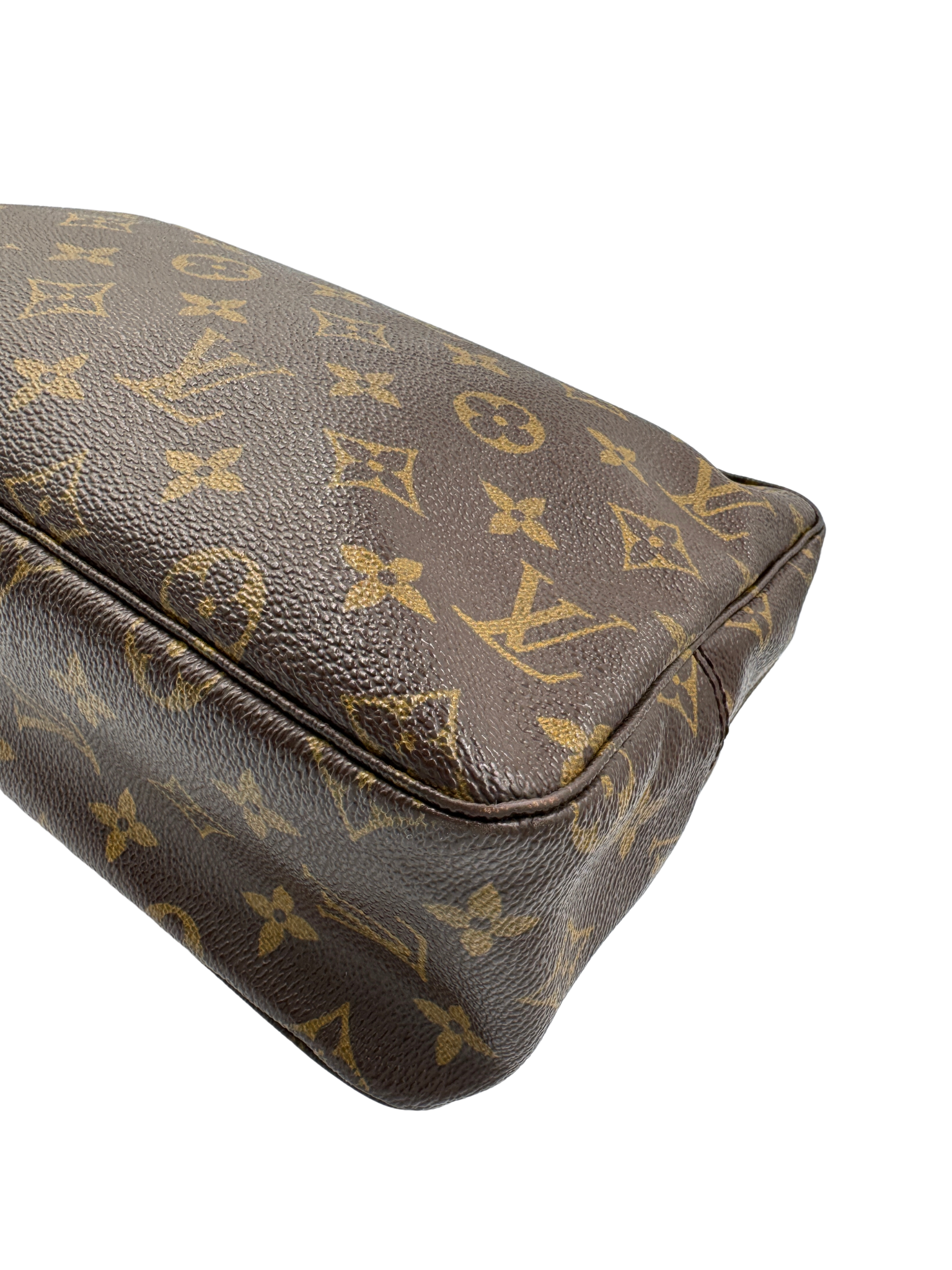 Vintage Trousse Toilette 28 Travel Toiletry Case in Brown Monogram Coated Canvas