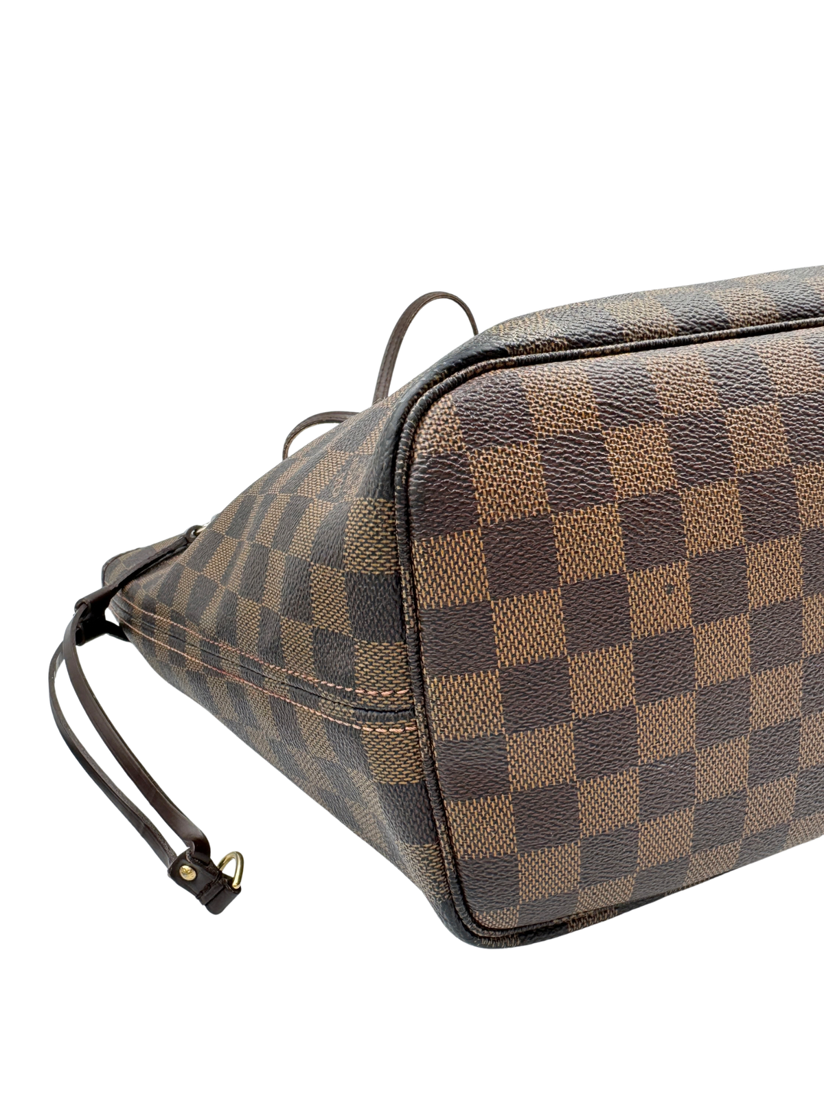 Neverfull MM Shopping Tote Bag in Damier Ebene Coated Canvas