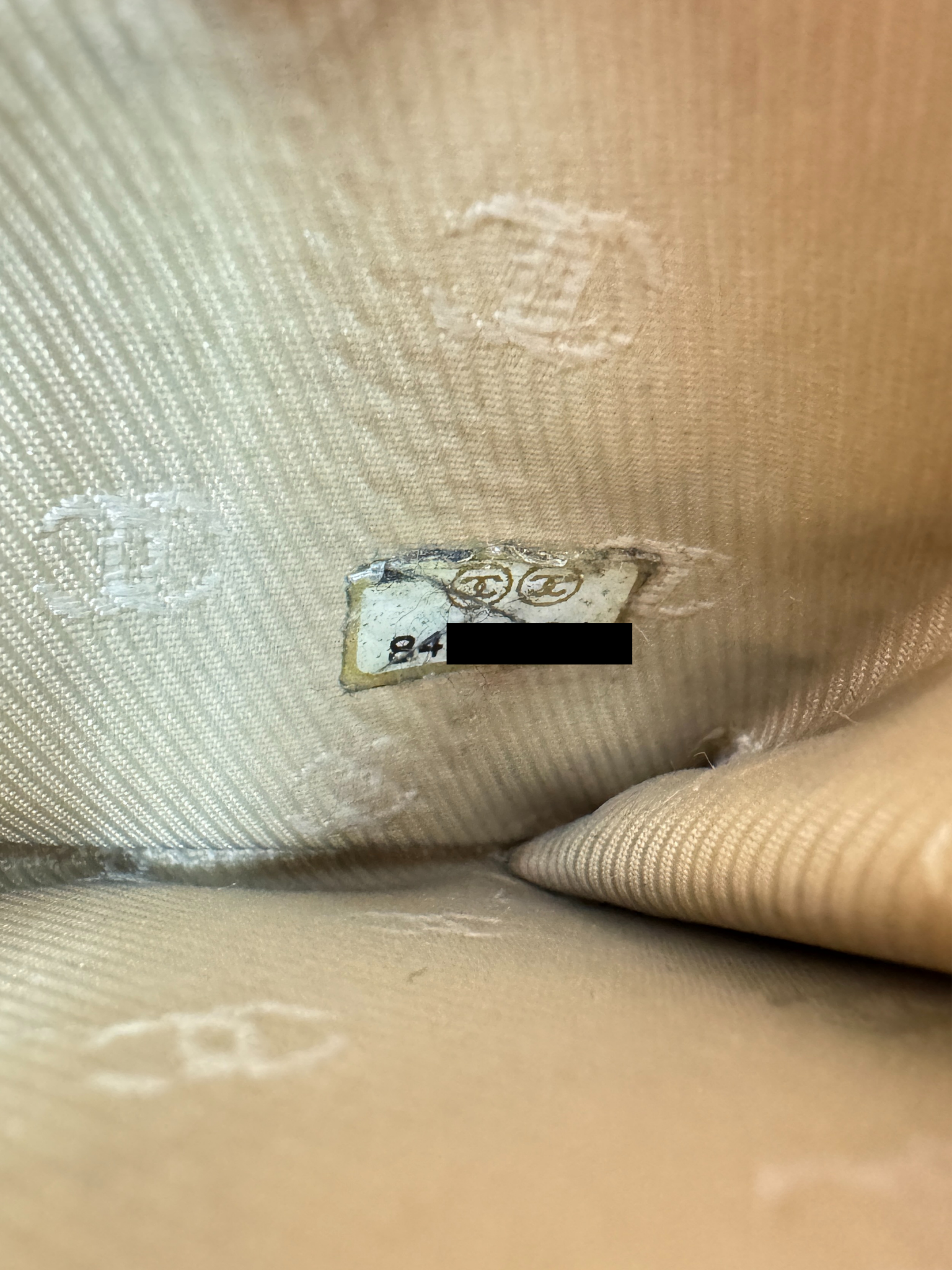 Vintage CC Compact Wallet in Orange Calfskin Leather