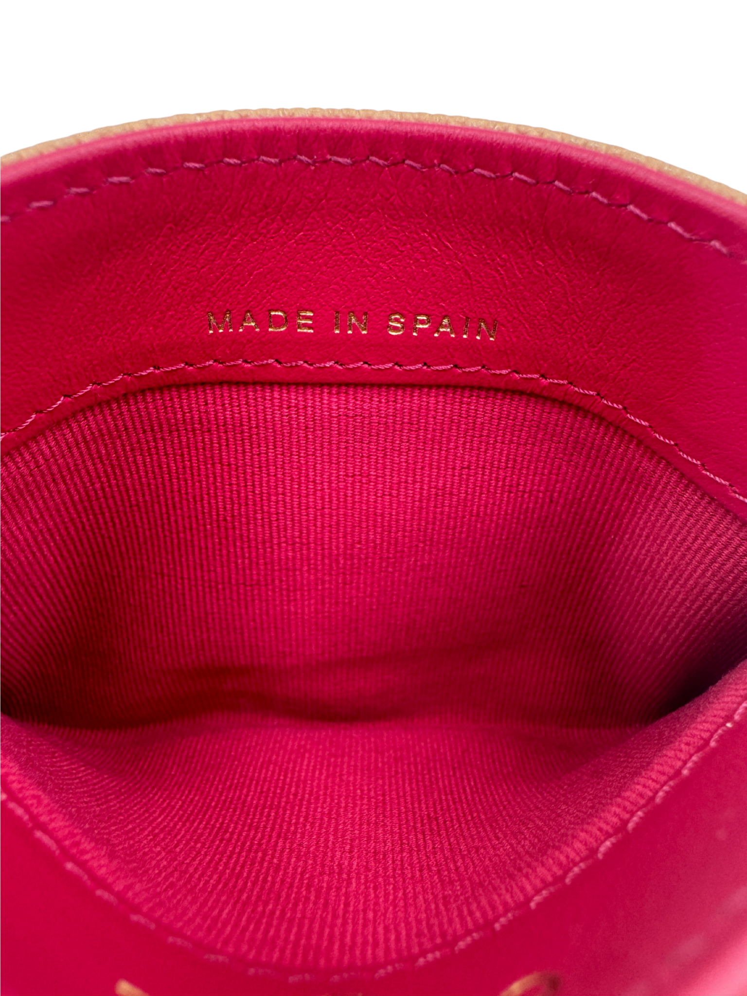 Quilted Classic CC Card Holder Wallet in Blush Nude Caviar Leather