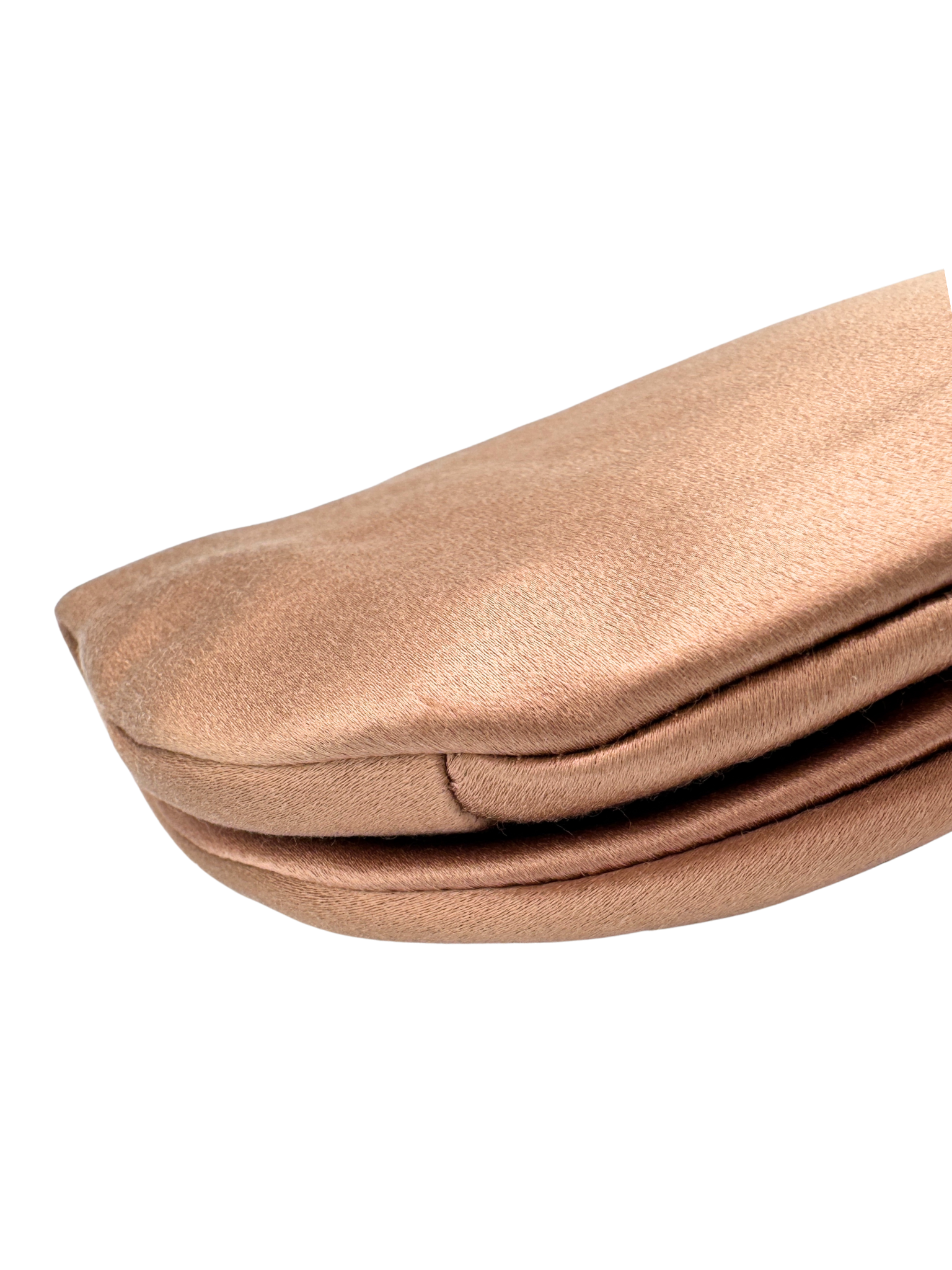 Vintage Embellished Evening Clutch in Blush Nude Satin