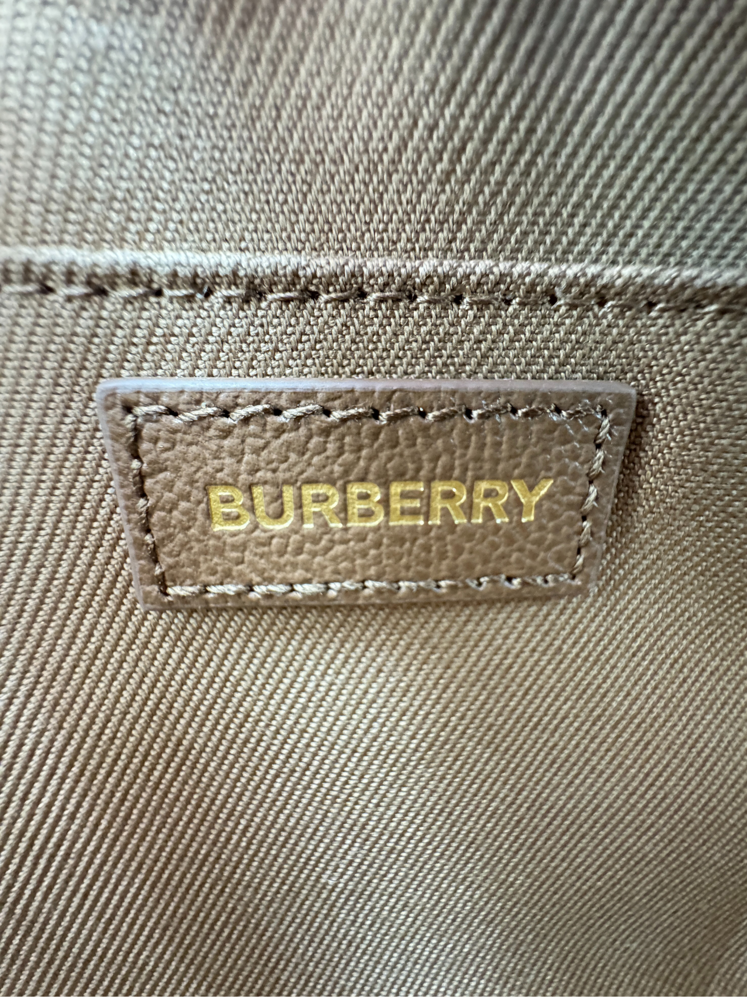 Crossbody Camera Bag in House Check Canvas & Tan Leather