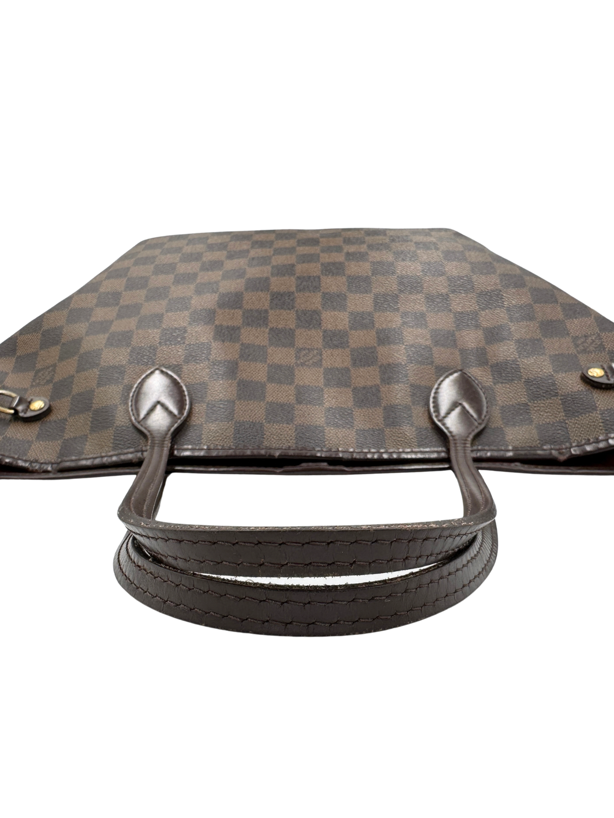 Neverfull MM Shopping Tote Bag in Damier Ebene Coated Canvas