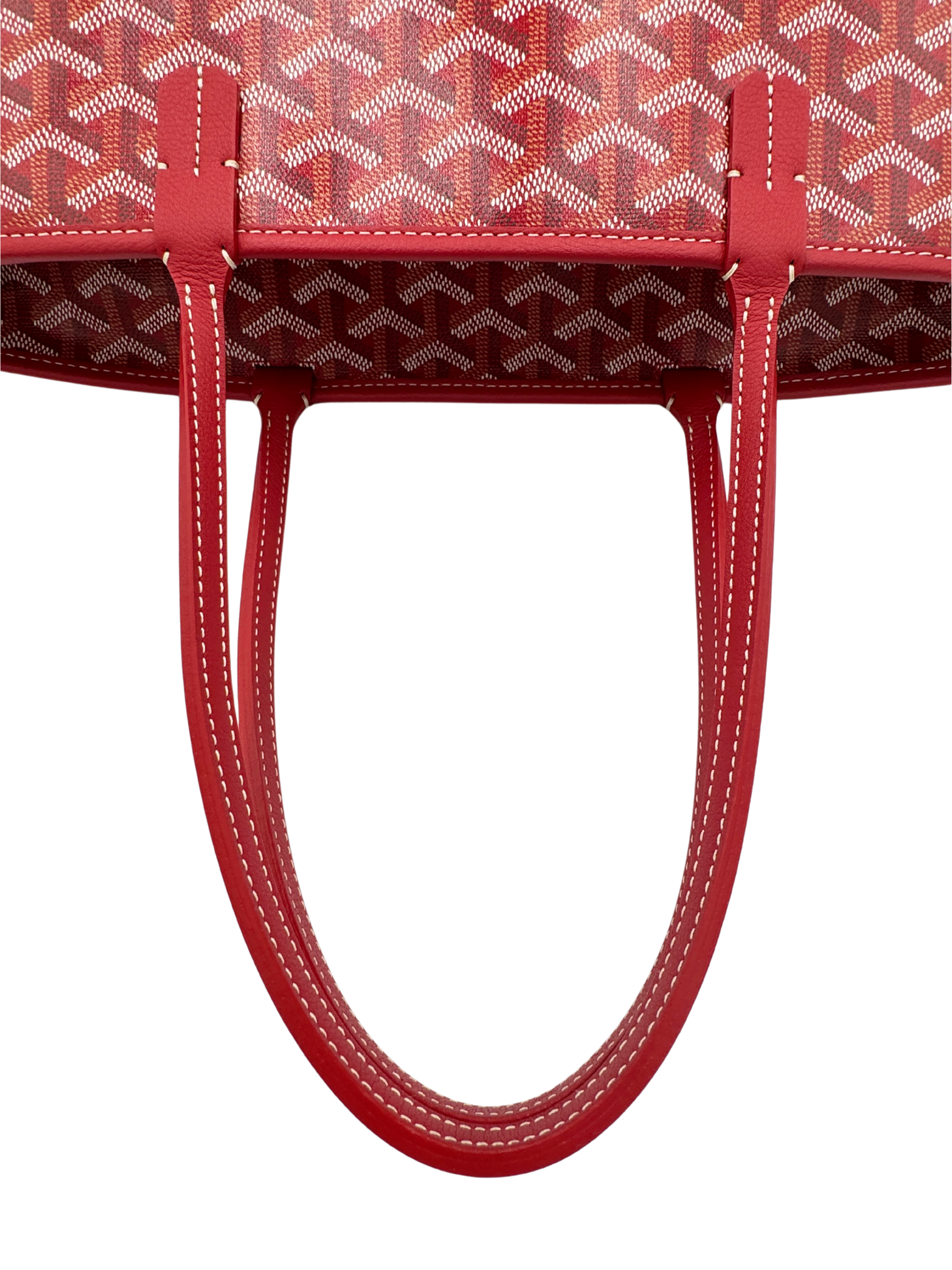 2025 Saint Louis PM Tote Bag in Red Goyardine/Leather