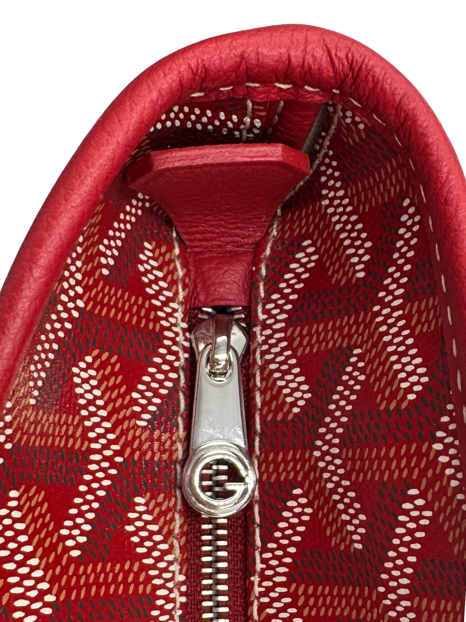2025 Saint Louis PM Tote Bag in Red Goyardine/Leather