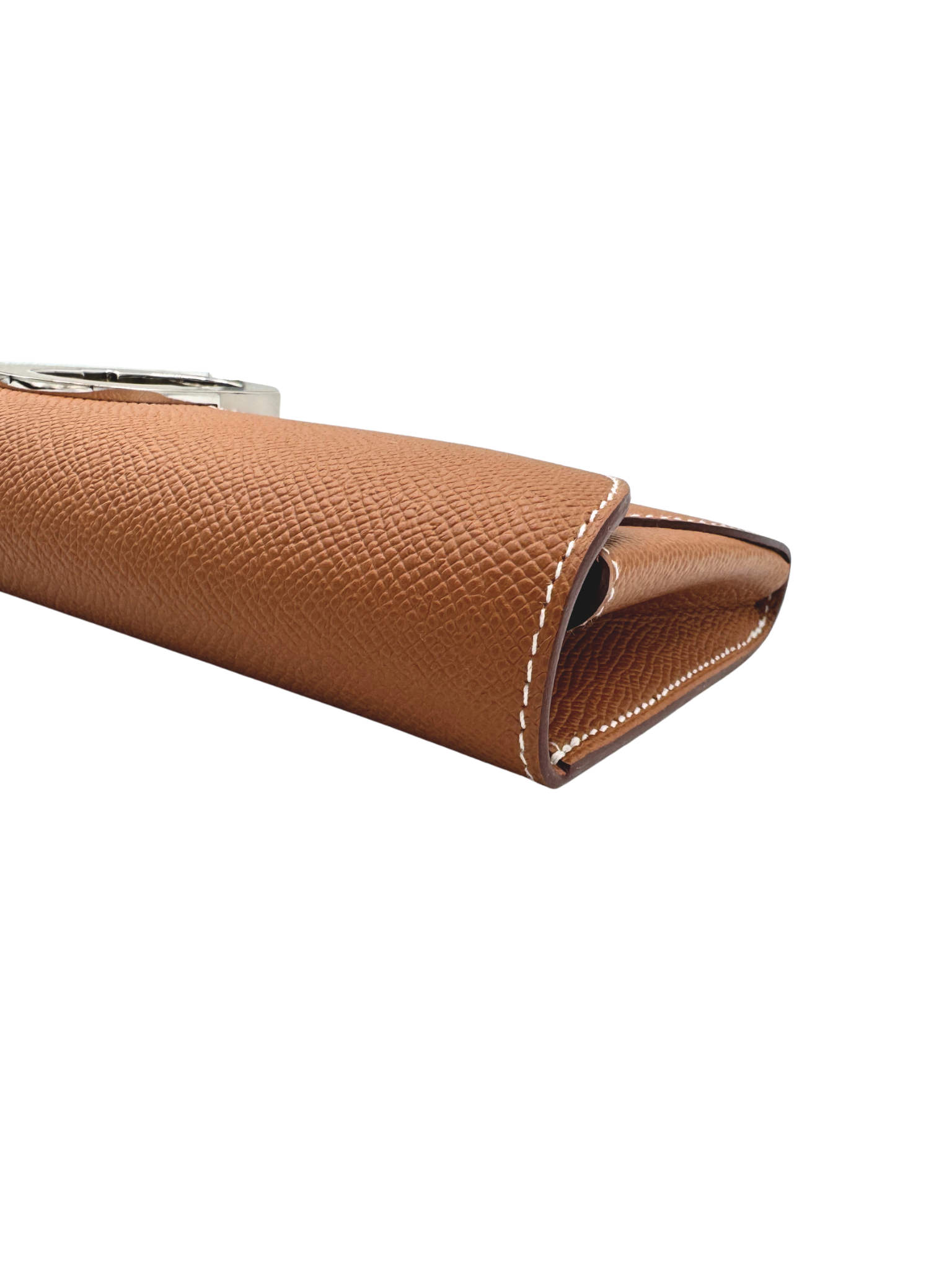 Maillon Wallet To Go with Chaine D'Ancre Buckle in Gold Epsom Leather with Palladium Hardware