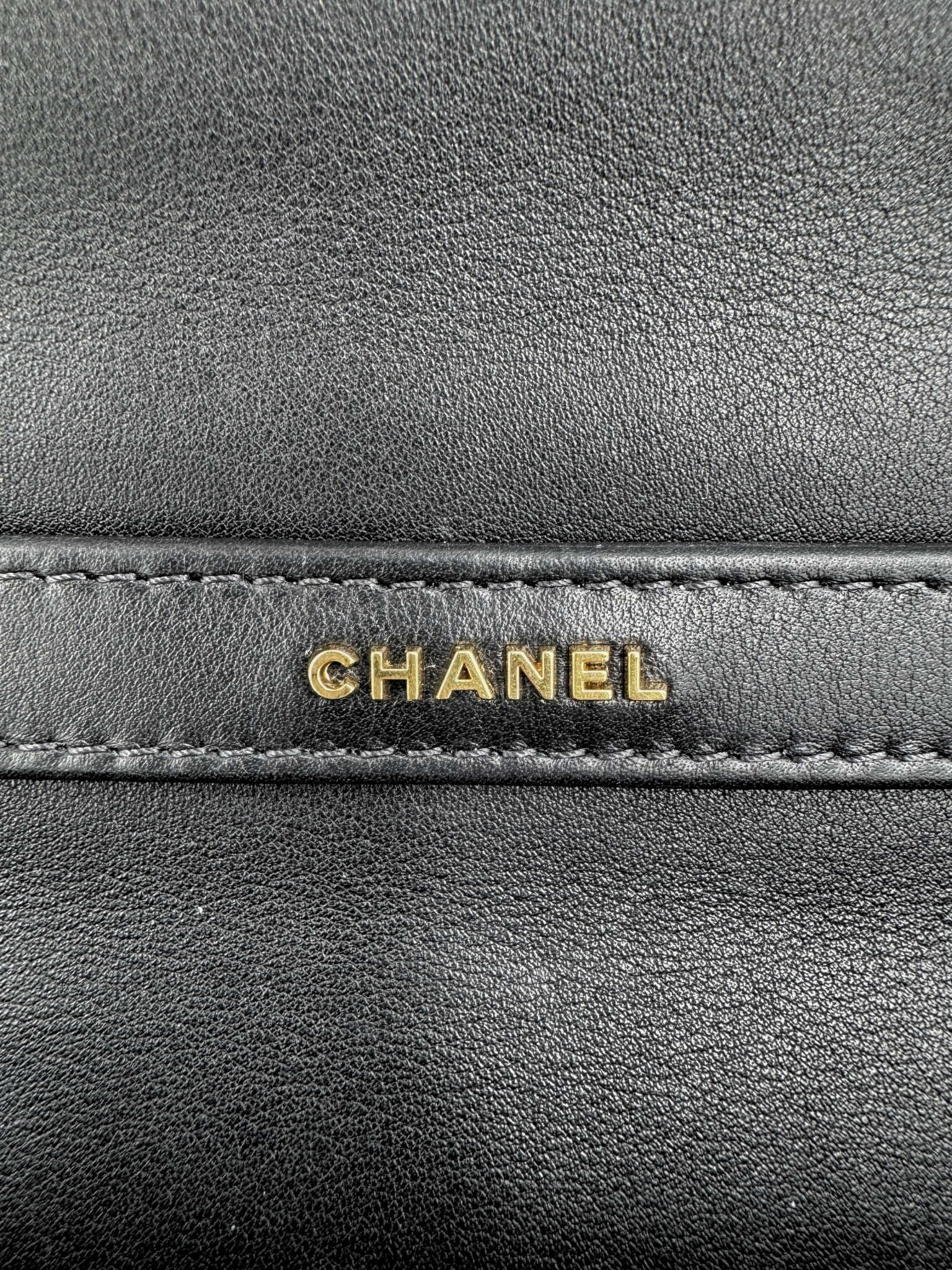 2025 Seasonal Quilted Single Flap Bag in Shiny Glazed Black Calfskin Leather