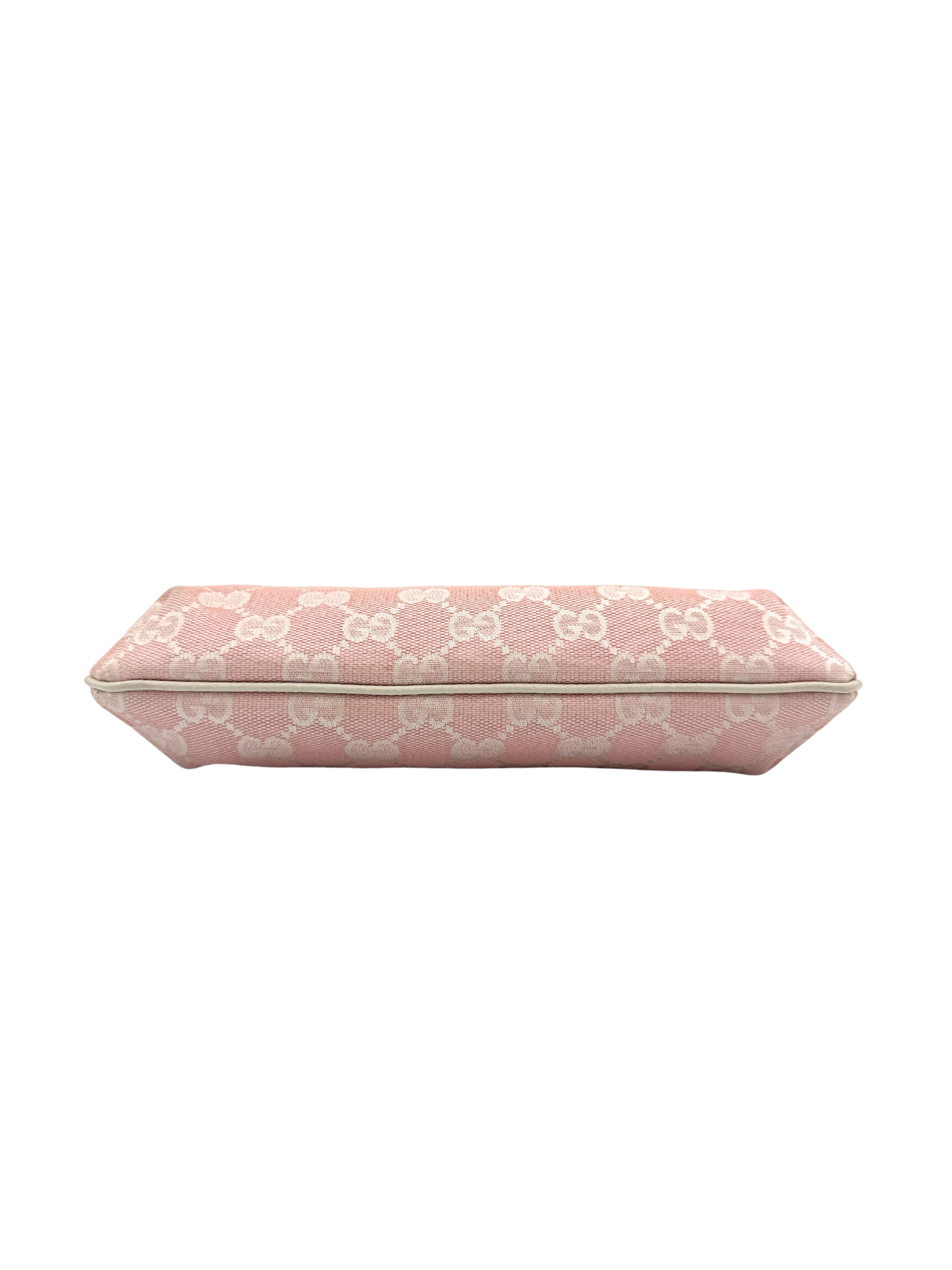 Pochette Shoulder Bag with Charms in Pink Monogram GG Logo Canvas