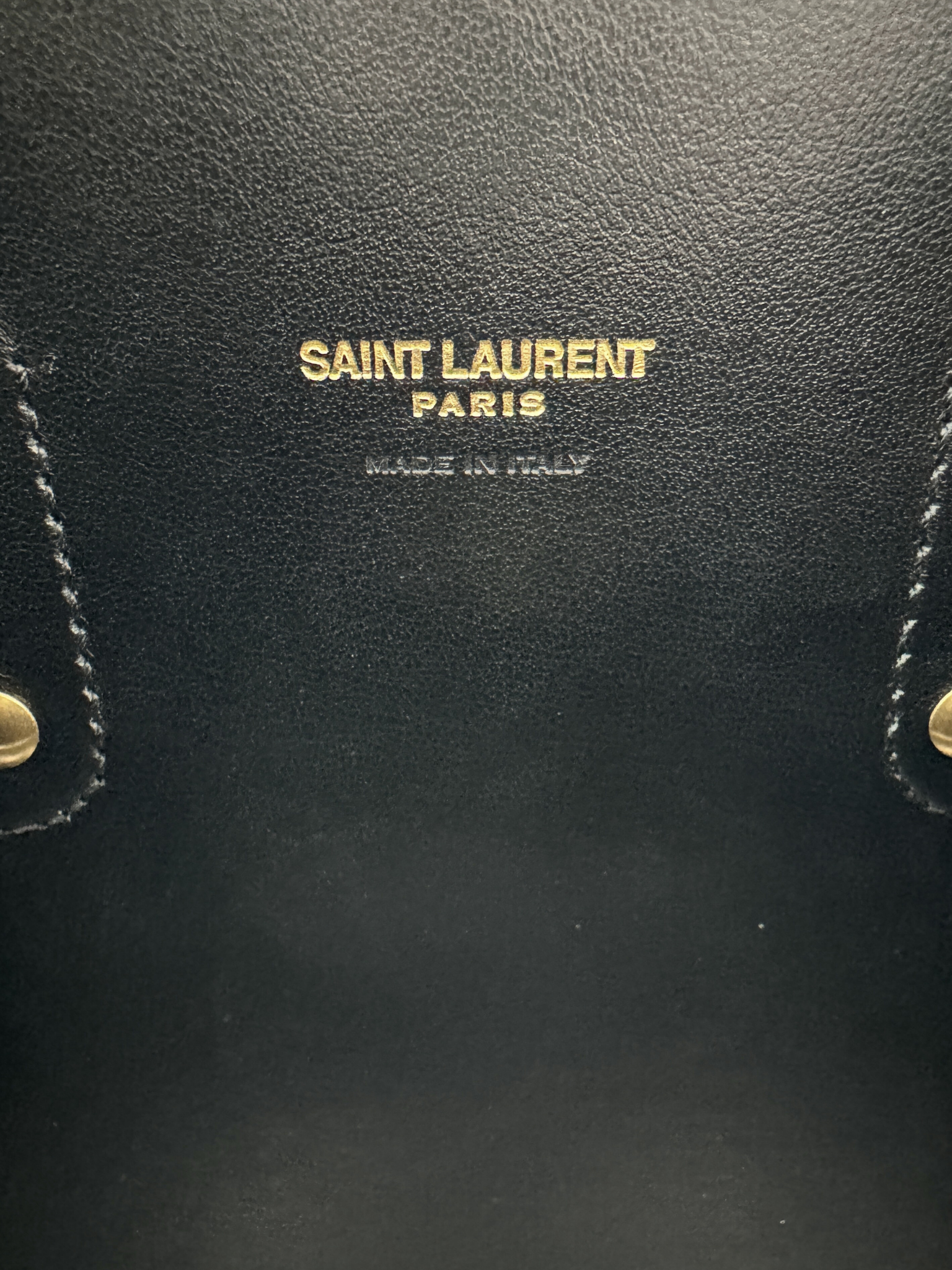 Small Sac De Jour Tote Bag with Removable Pouch Clutch in Black Smooth Calfskin Leather