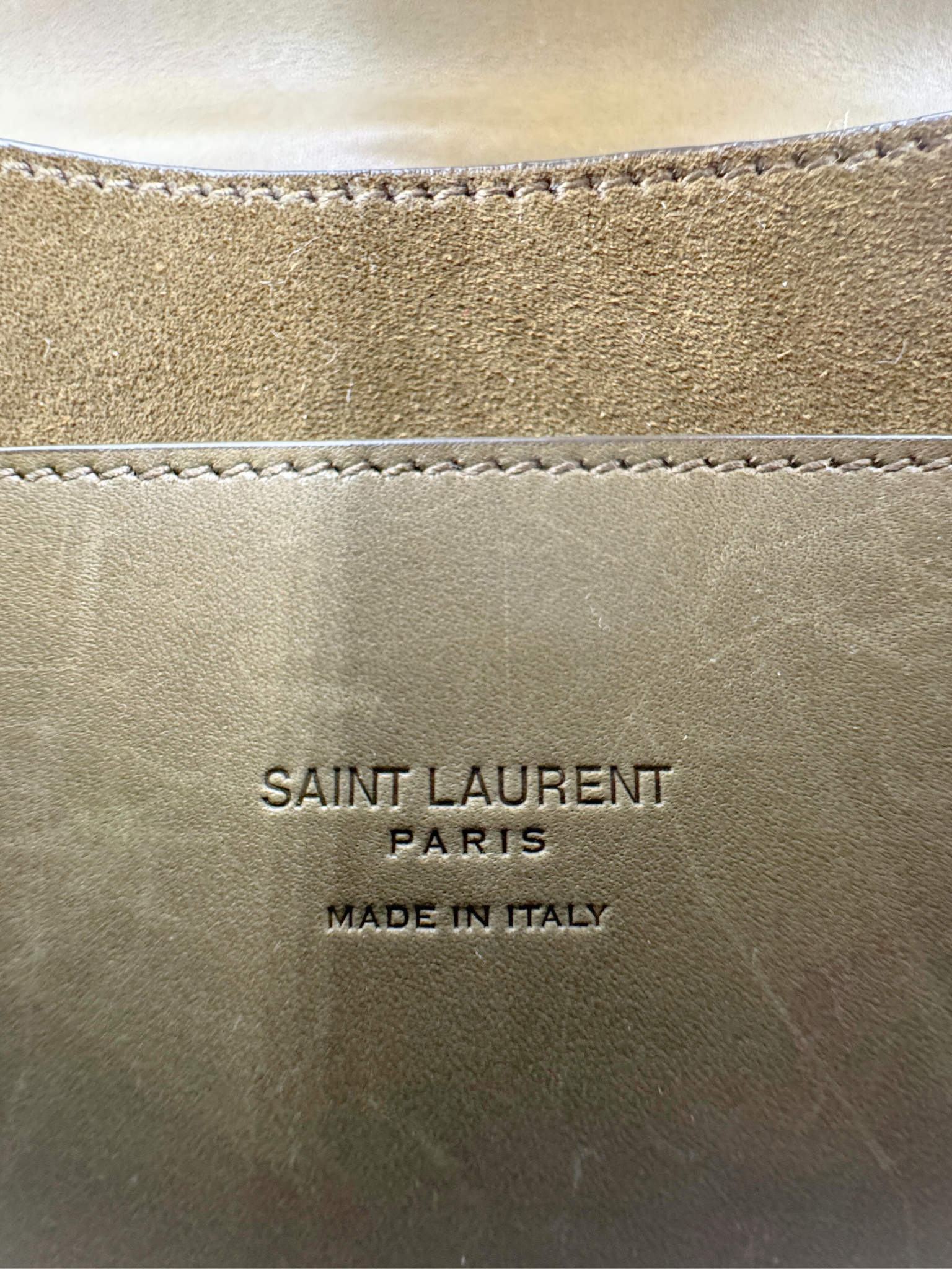 Small Kaia Crossbody Satchel Bag in Olive Green Leather