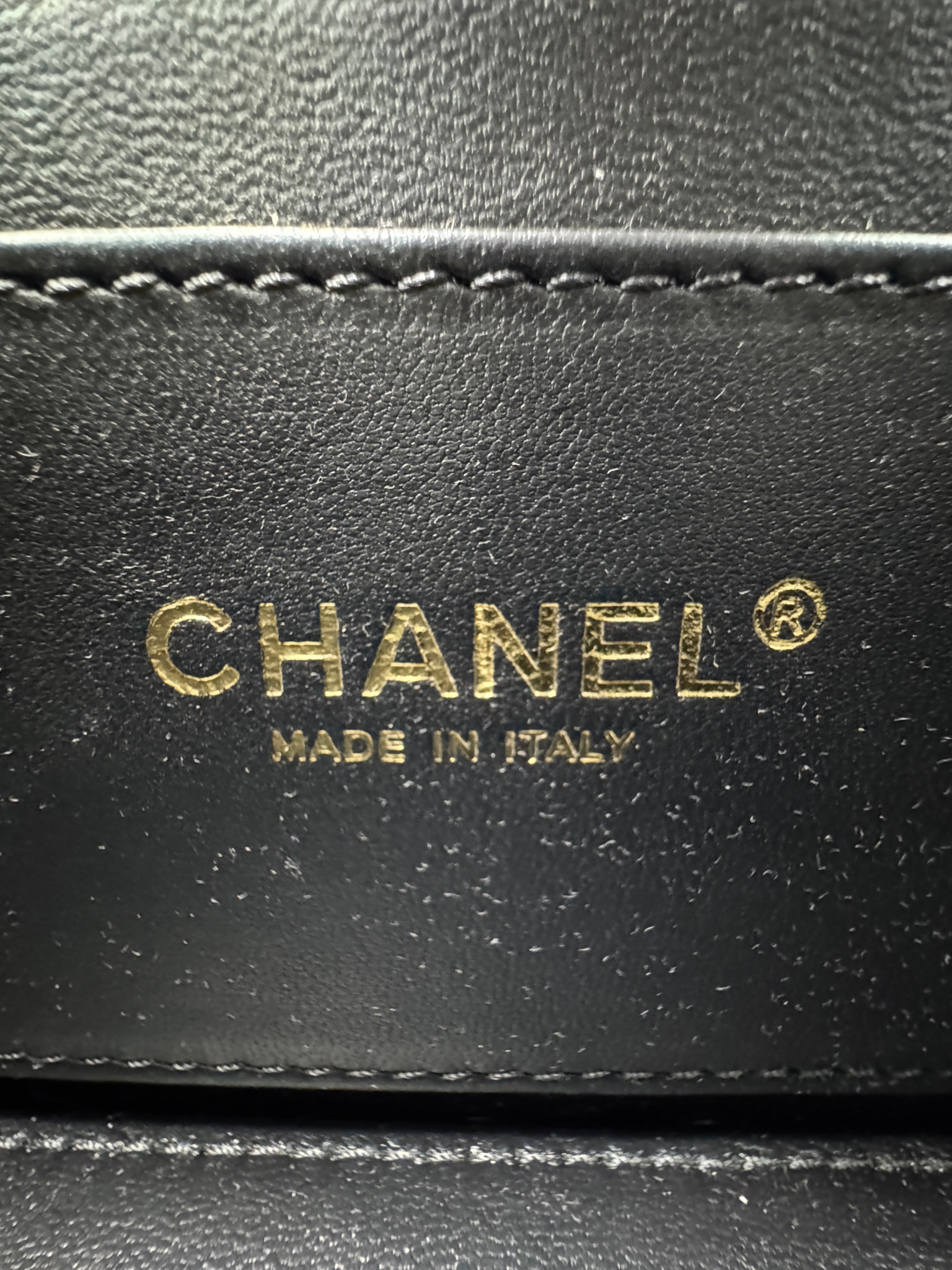 2025 Seasonal Quilted Single Flap Bag in Shiny Glazed Black Calfskin Leather