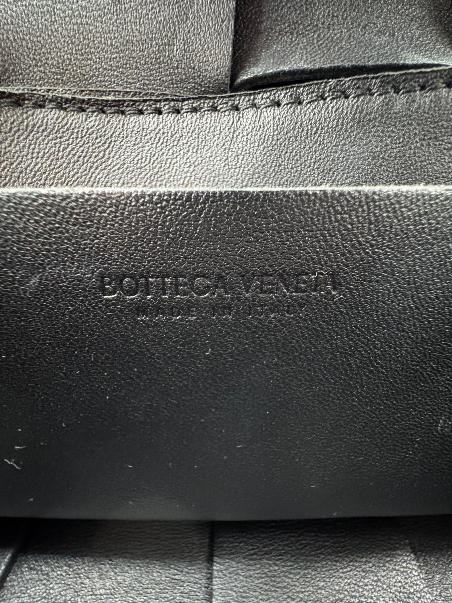Cassette Belt Bag / Bum Bag in Black Maxi Intrecciato Woven Leather