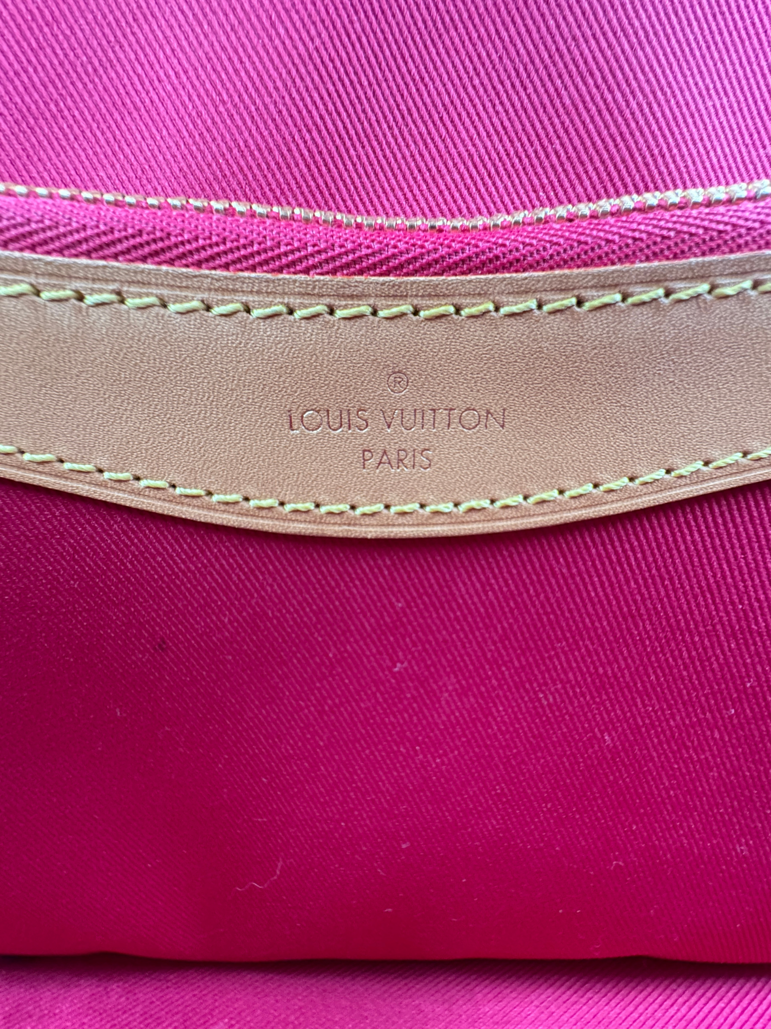 Diana Shoulder Bag in Brown and Tan Monogram Coated Canvas with Tan Leather Accents