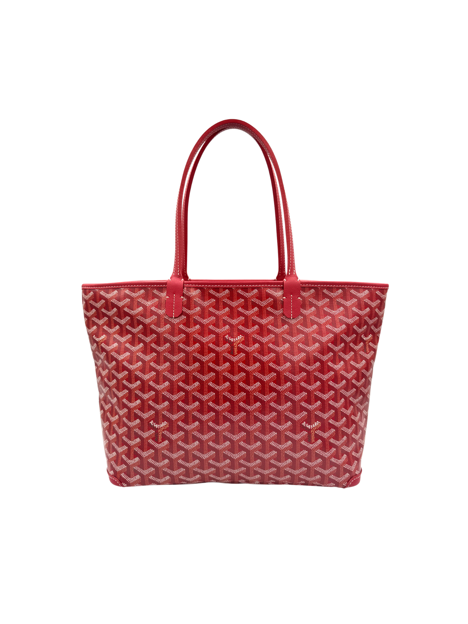 2025 Saint Louis PM Tote Bag in Red Goyardine/Leather