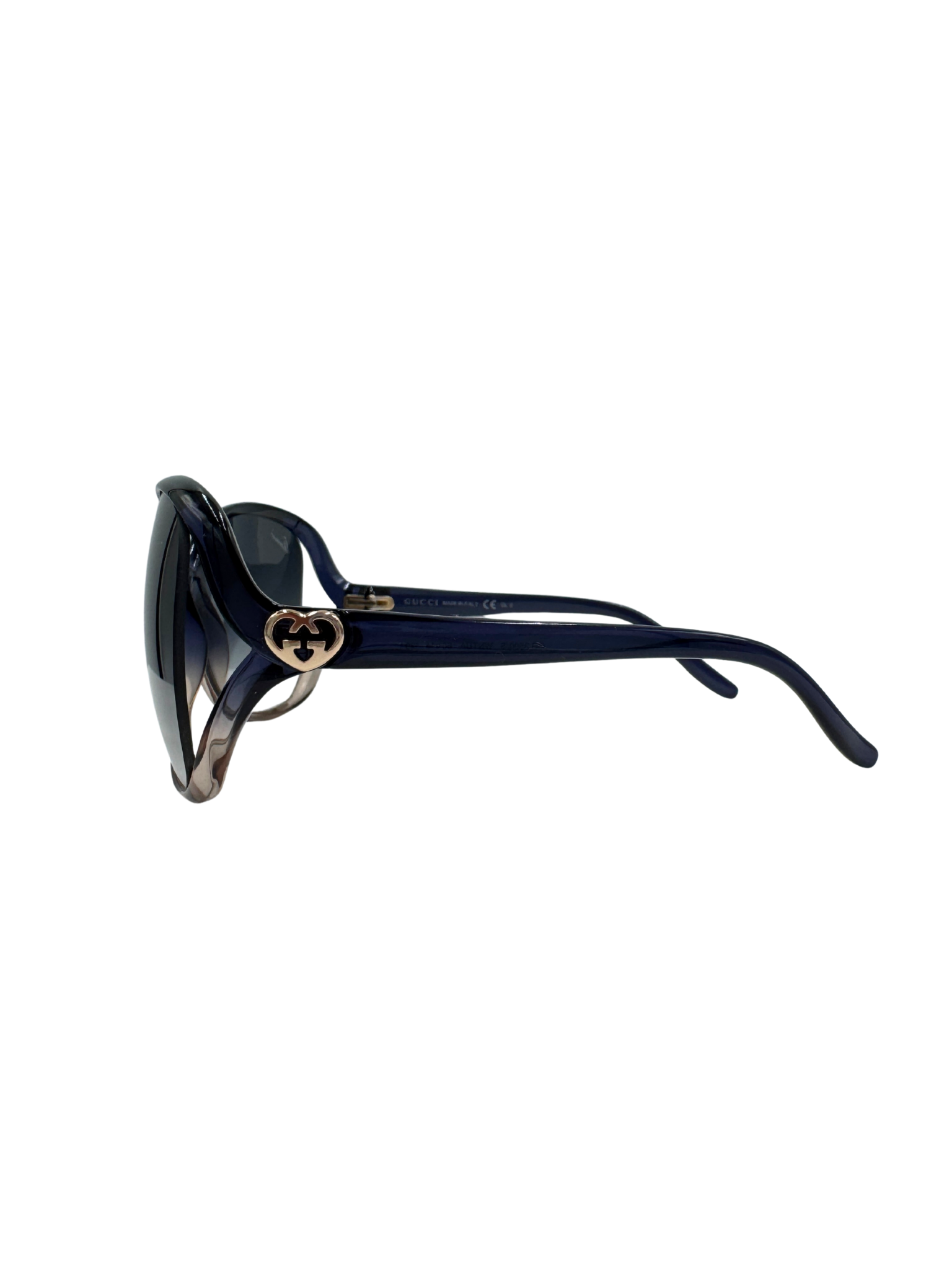 Oversized GG Sunglasses in Blue Acetate