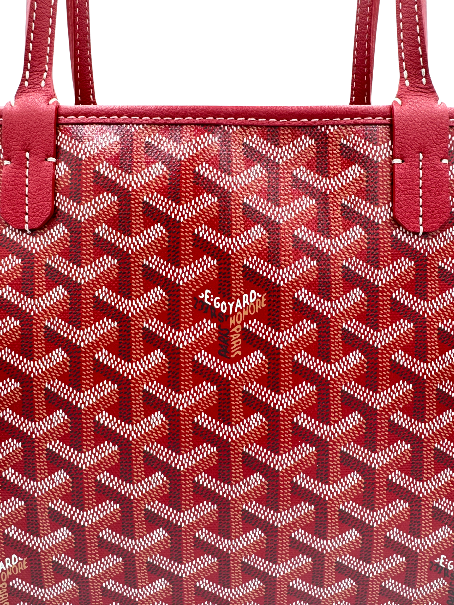 2025 Saint Louis PM Tote Bag in Red Goyardine/Leather