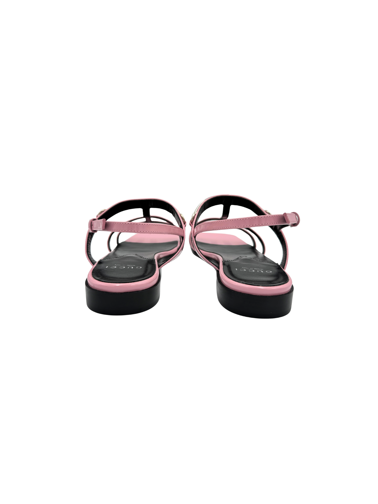Size 38 Horsebit Flat Sandals in Pink Leather