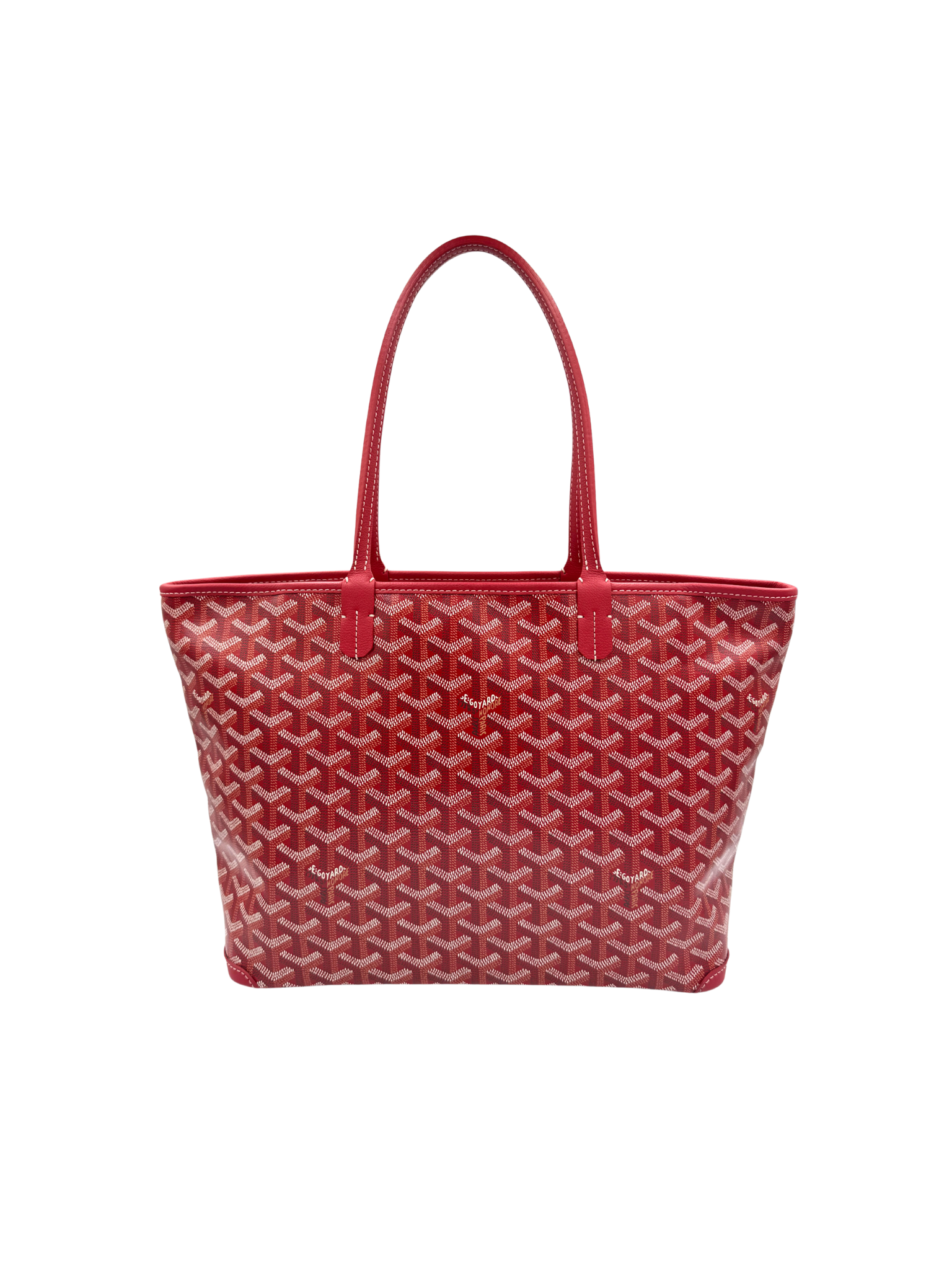 2025 Saint Louis PM Tote Bag in Red Goyardine/Leather