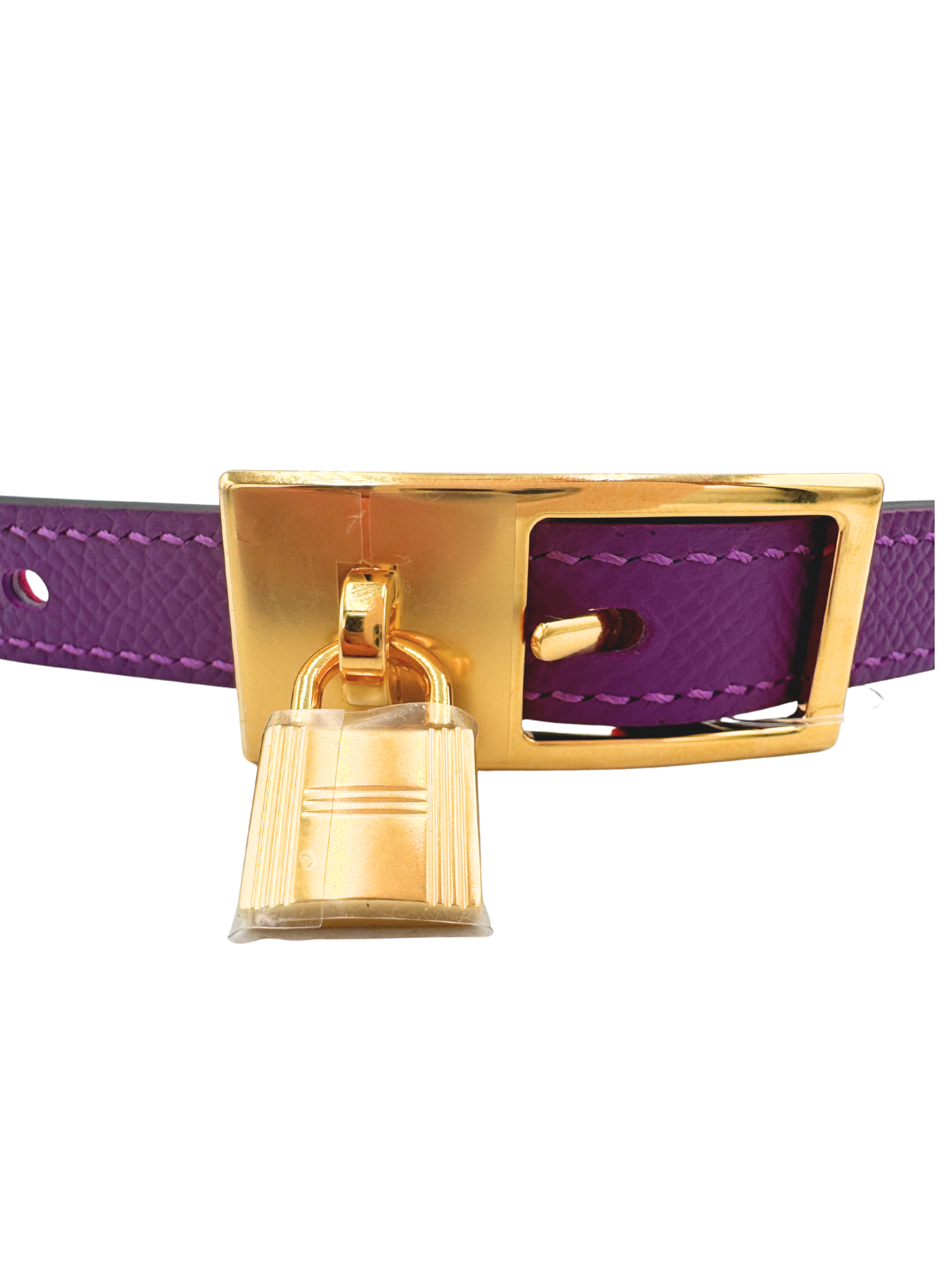 Size 75 Reversible Women's Lucky Belt 15 in Rose Mexico Swift Leather & Anemone Epsom Leather