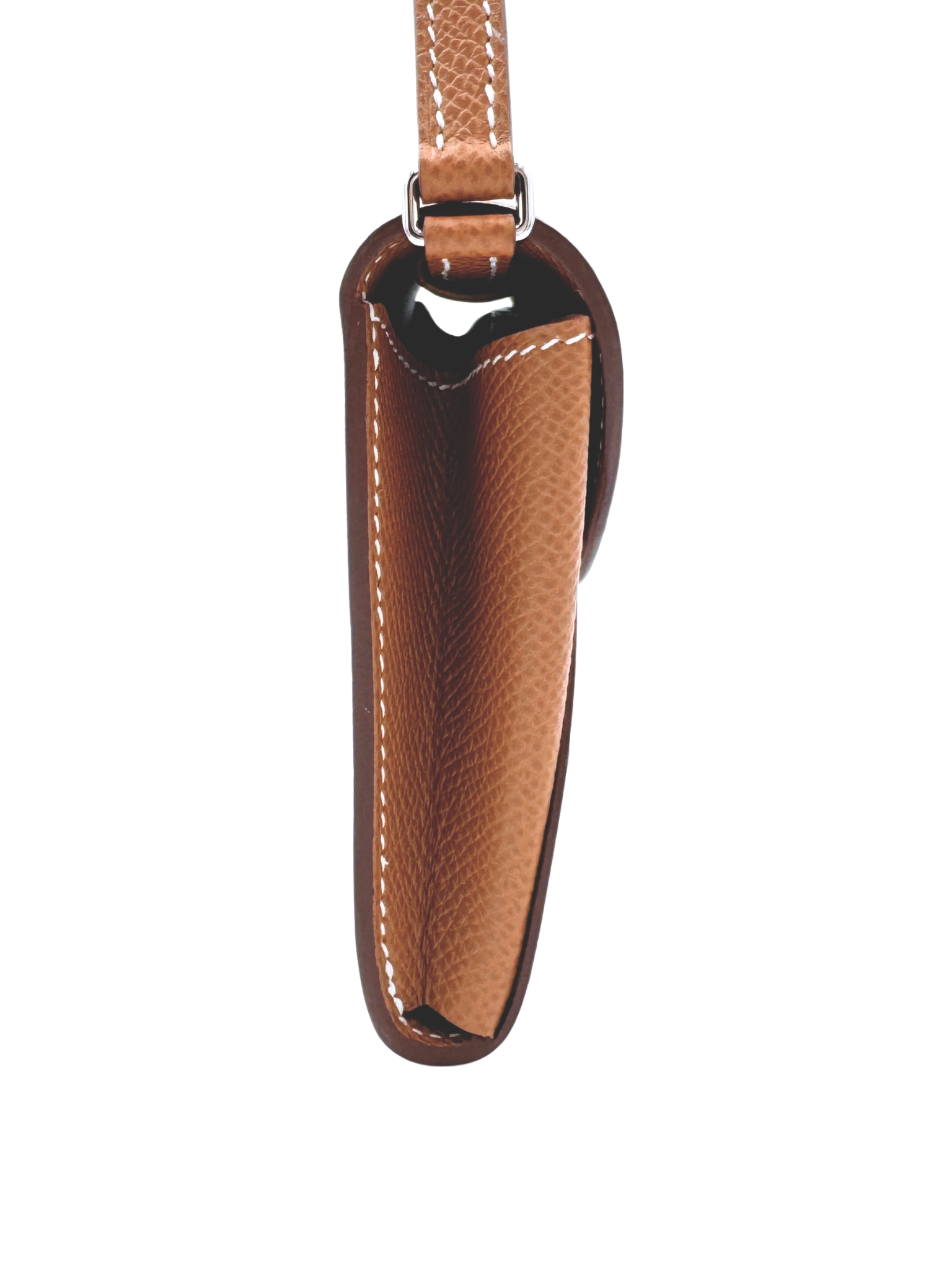 Maillon Wallet To Go with Chaine D'Ancre Buckle in Gold Epsom Leather with Palladium Hardware