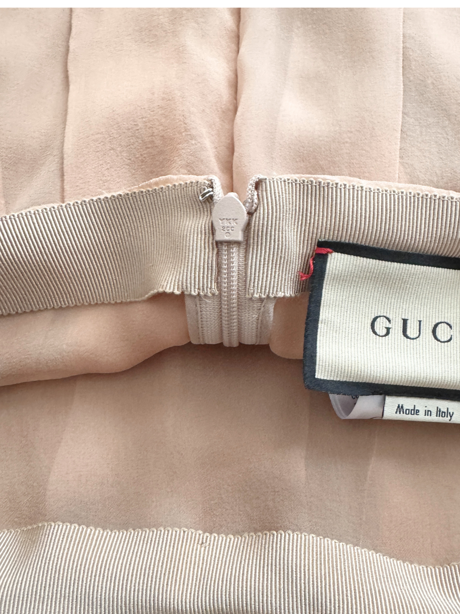 Size L / IT 44 Pleated Midi Skirt in Spring Rose Pink Silk Chiffon