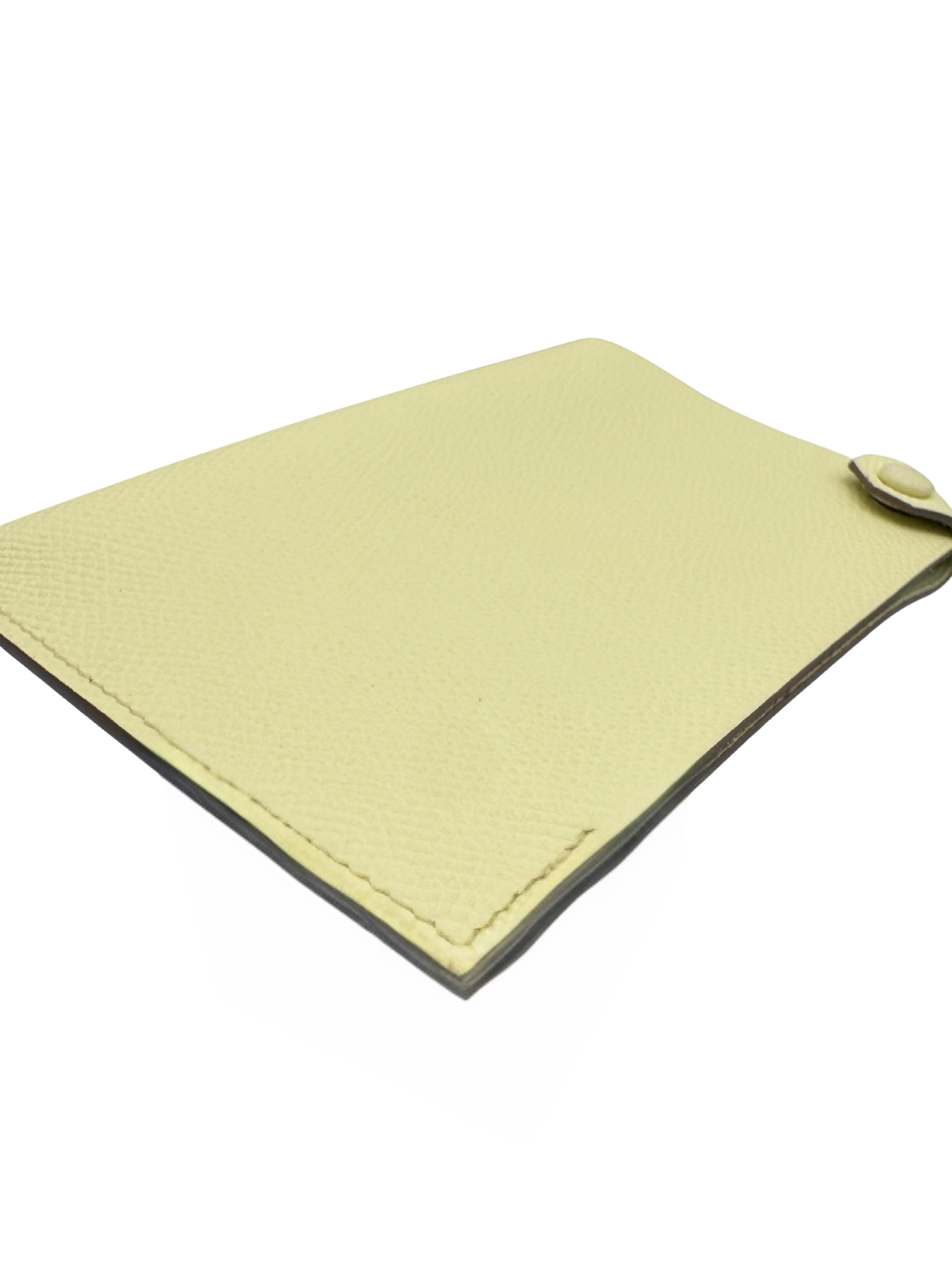 Tarmac Passport Holder in Jaune Milton Epsom Leather
