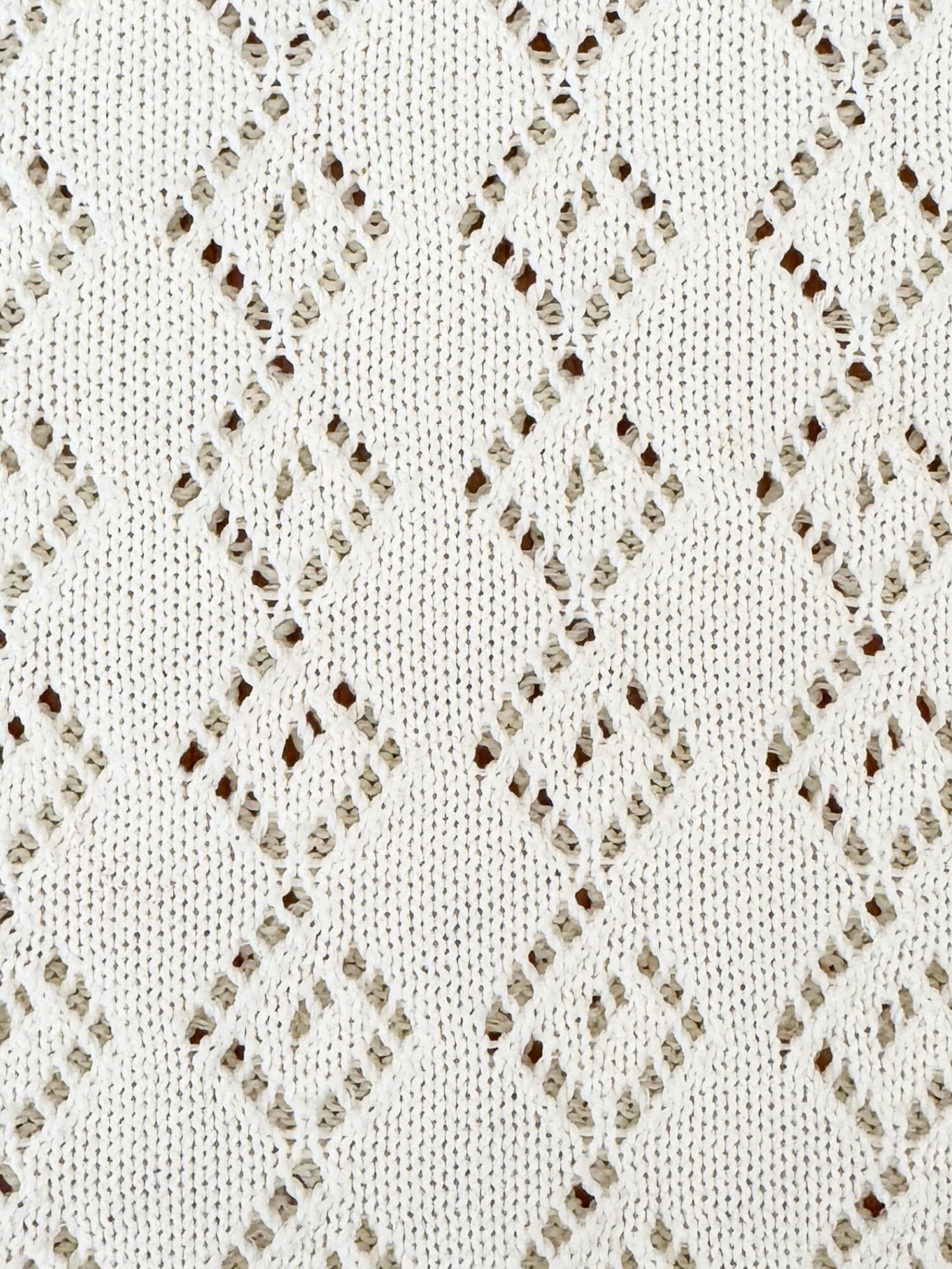 Size XXL GG Monogram Tank Top in Ivory Knit with Gucci Web Trim