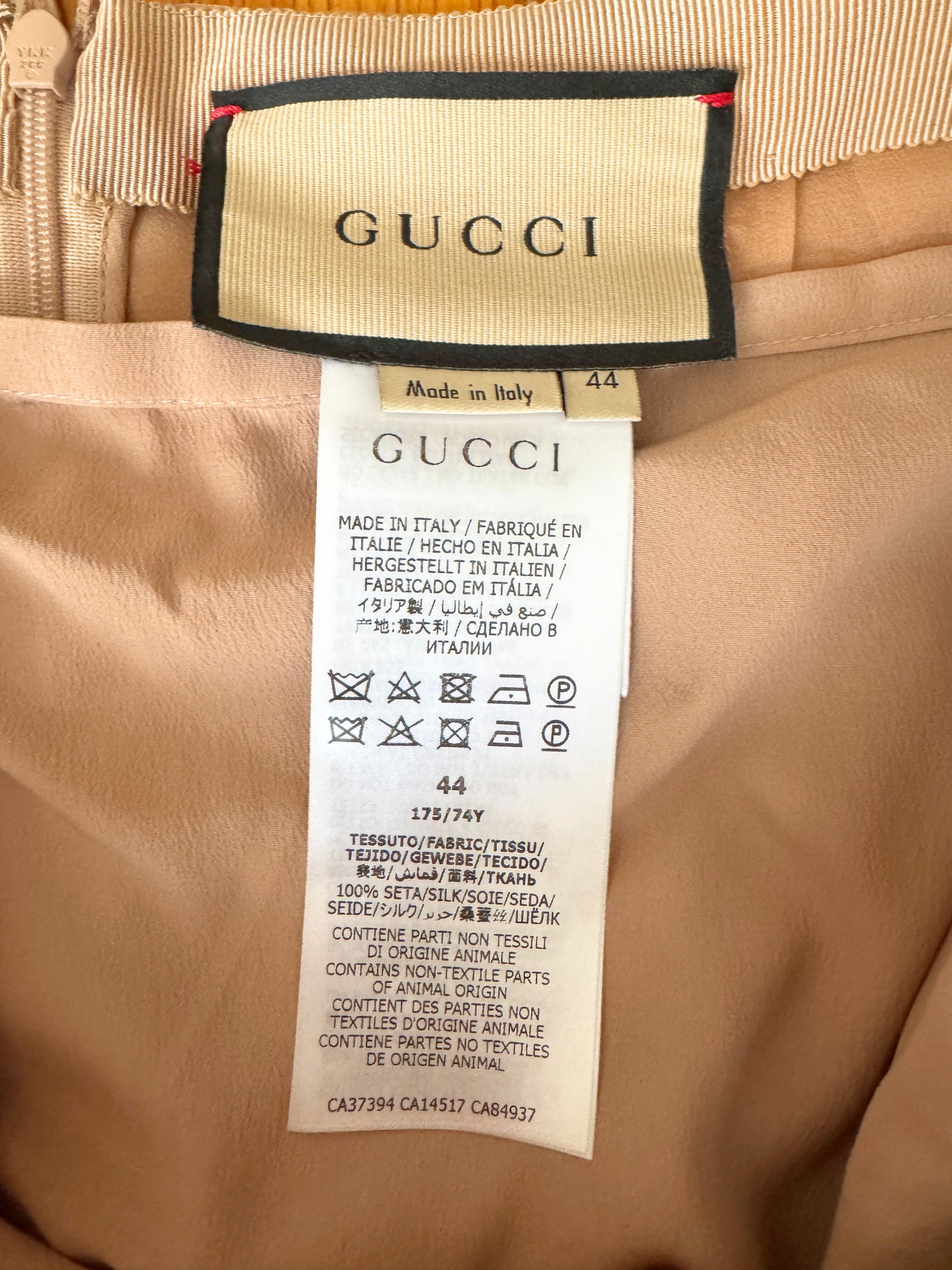 Size L / IT 44 Pleated Midi Skirt in Spring Rose Pink Silk Chiffon