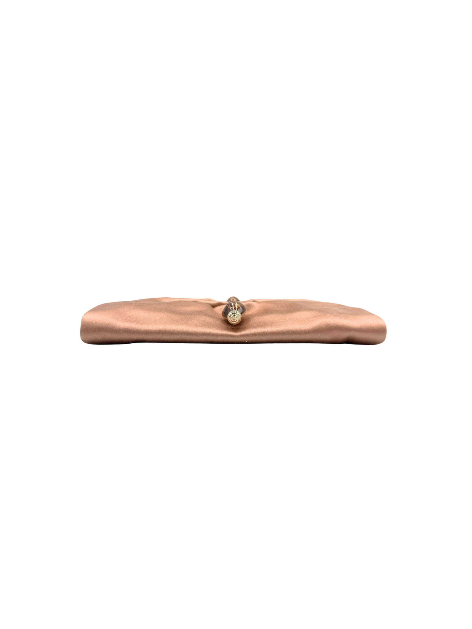 Vintage Embellished Evening Clutch in Blush Nude Satin