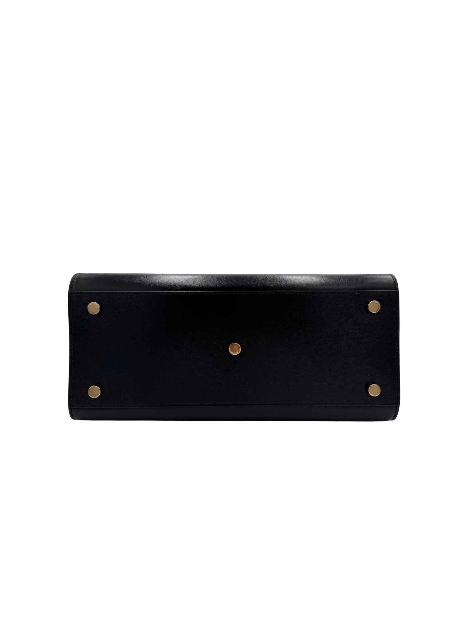 Small Sac De Jour Tote Bag with Removable Pouch Clutch in Black Smooth Calfskin Leather