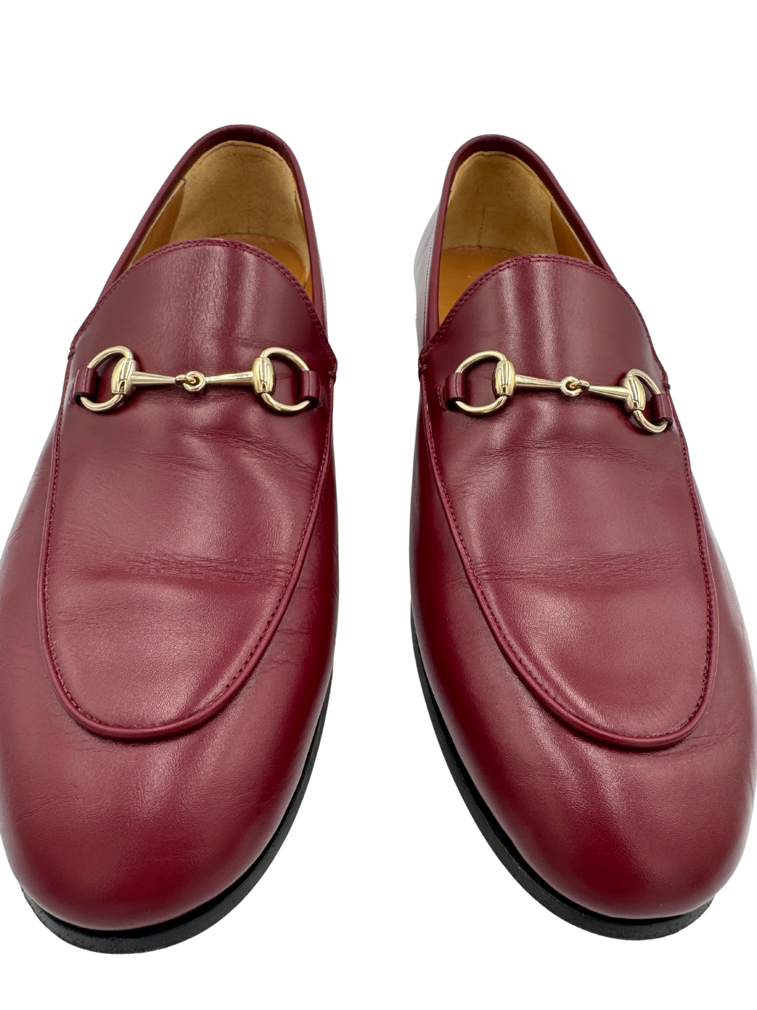 Size 42 Jordaan Horsebit Loafers in Rosso Ancora Burgundy Leather