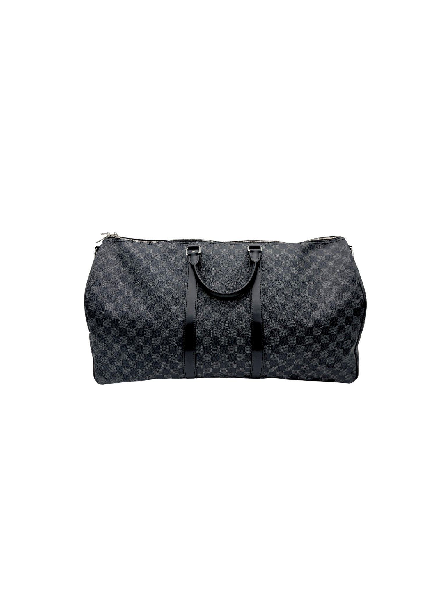 Louis Vuitton Keepall 55 Bandouliere Weekender Duffel Bag in Damier Graphite Coated Canvas