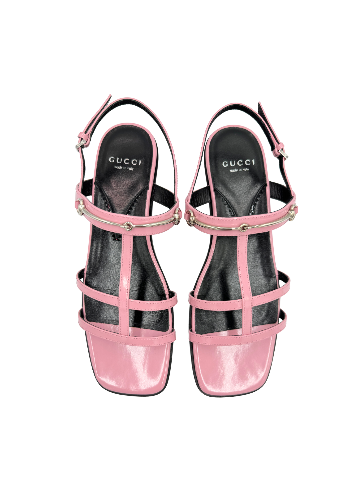 Size 38 Horsebit Flat Sandals in Pink Leather