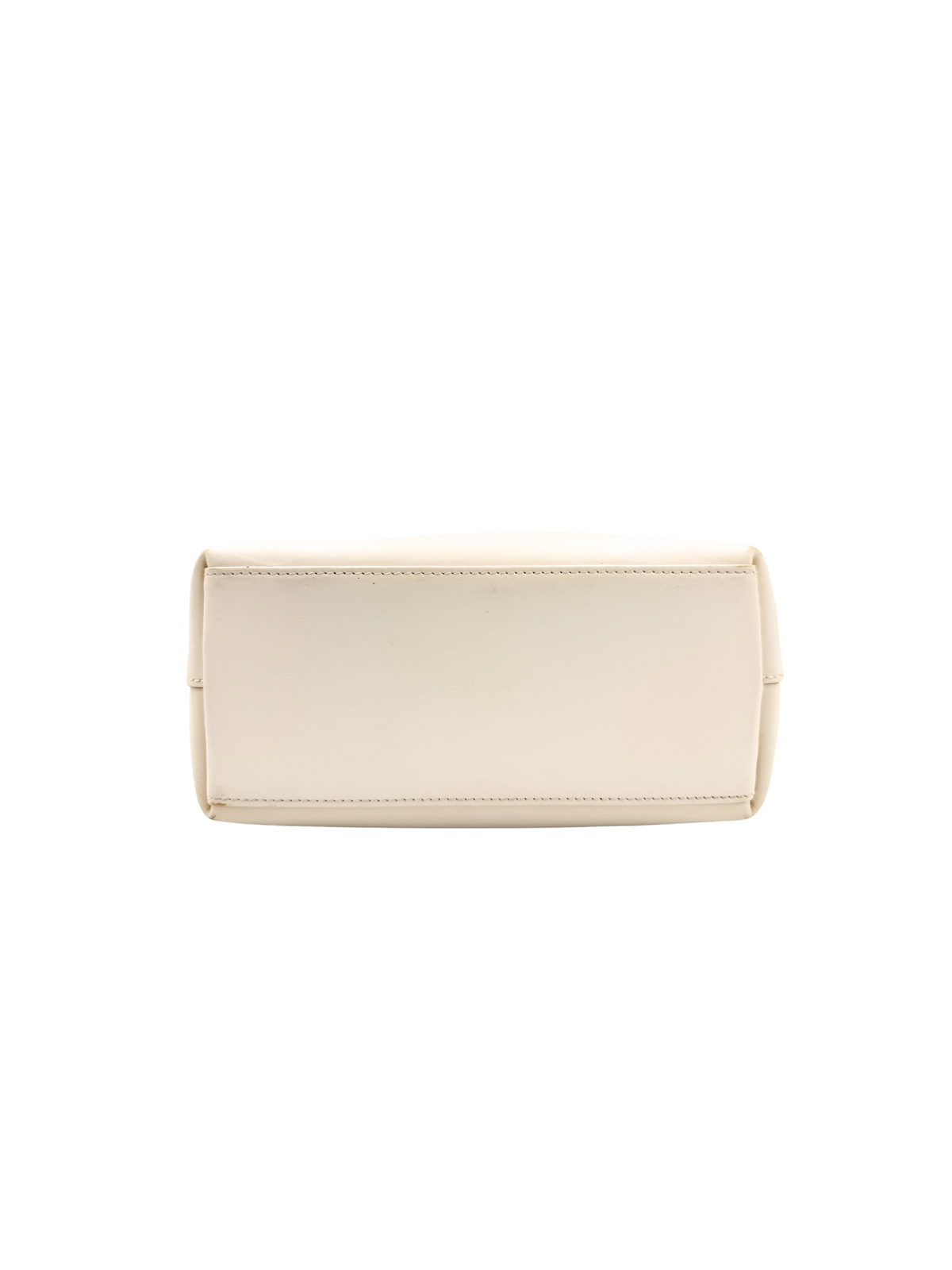 Vintage Jackie Structured Hobo Shoulder Bag in Ivory Monogram GG Supreme Canvas with White Leather Trim
