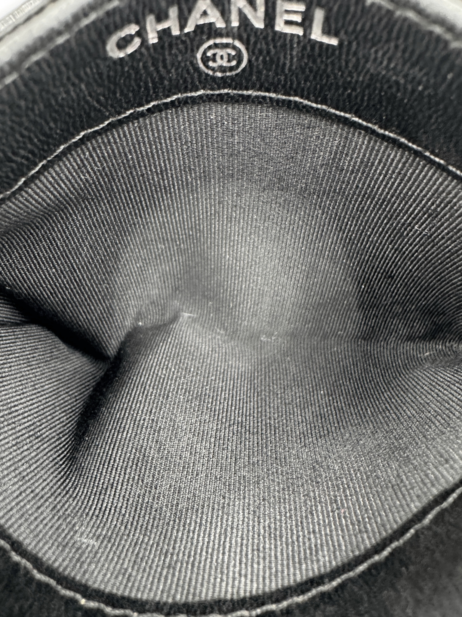 Classic Quilted CC Card Holder Wallet in Black Patent Leather