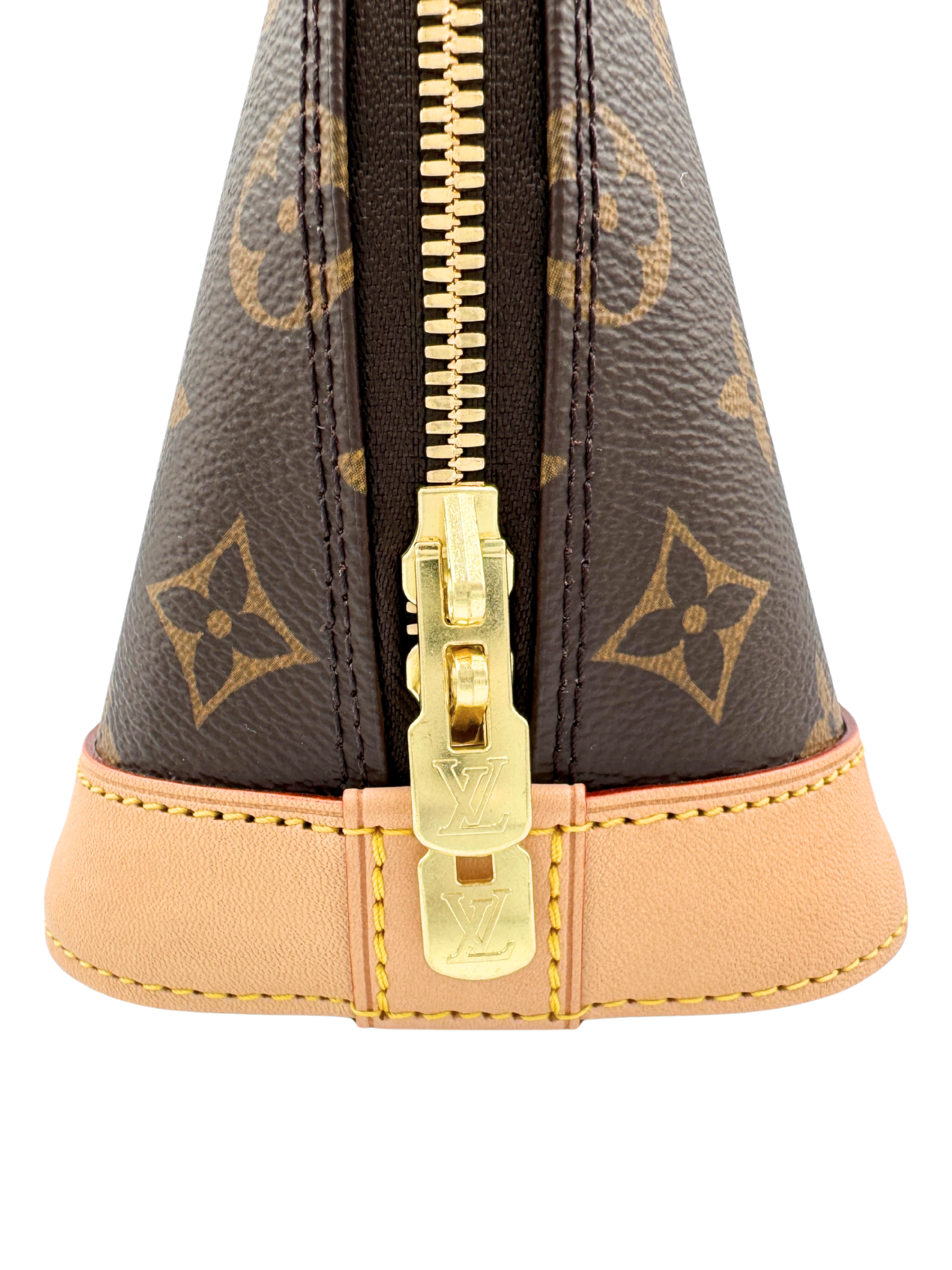 Alma BB Shoulder Bag with Top Handle in LV Monogram Coated Canvas