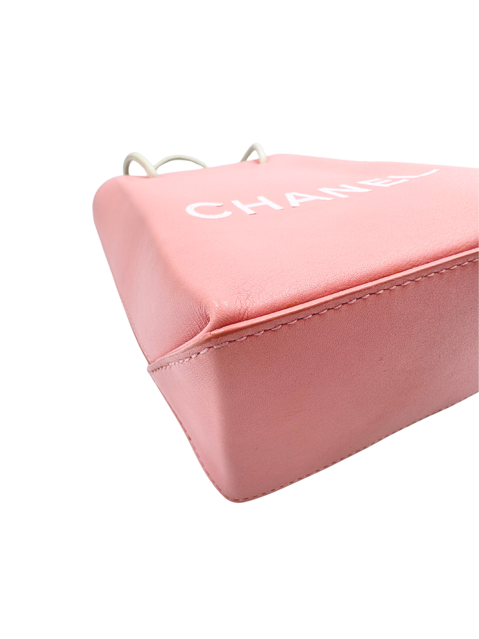 Runway Essential Small Shopping Tote Bag in Pink Calfskin Leather