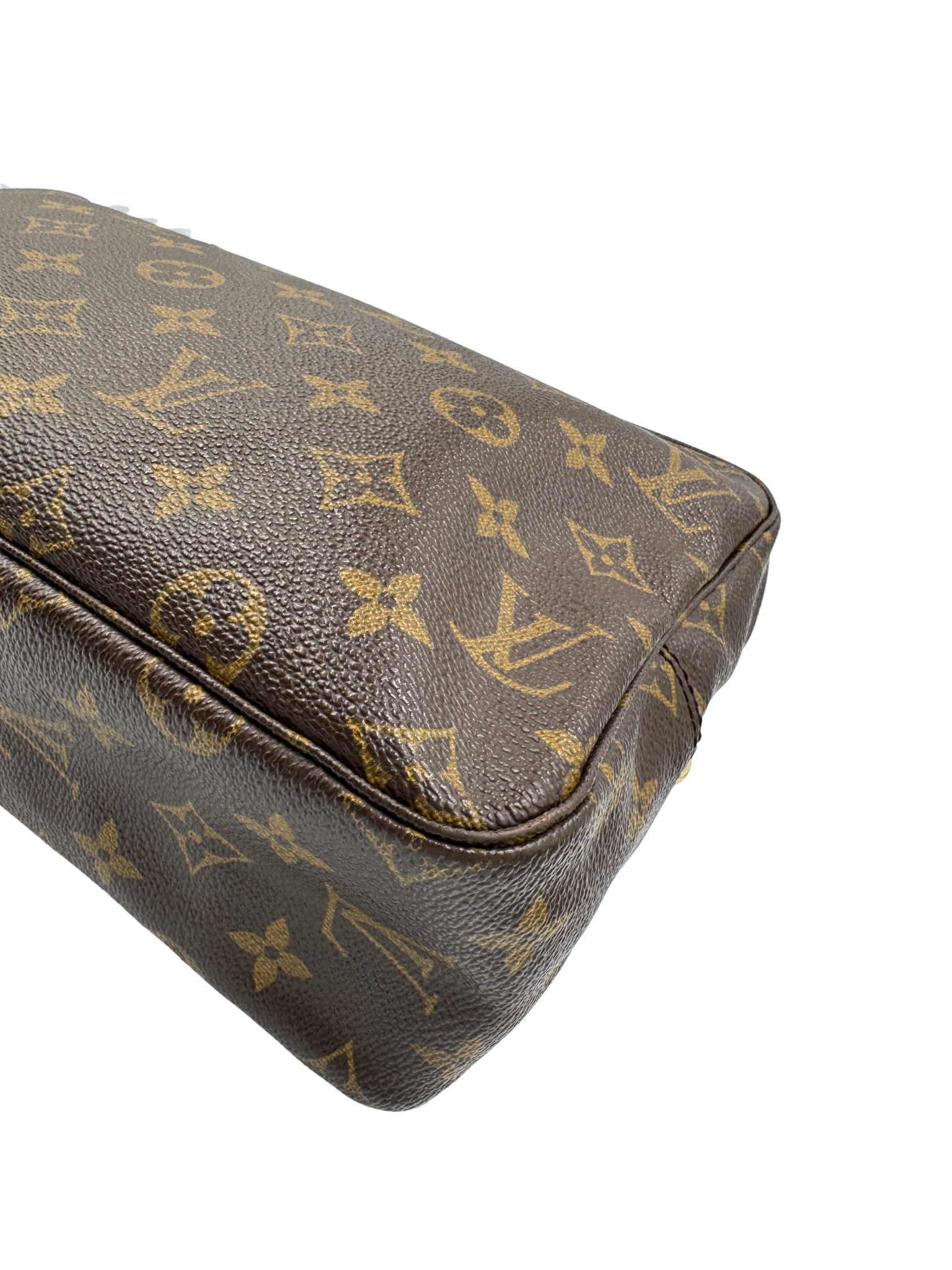 Vintage Trousse Toilette 28 Travel Toiletry Case in Brown Monogram Coated Canvas