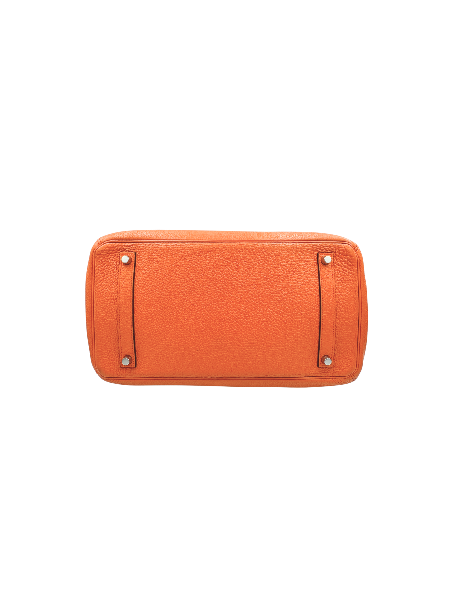 2011 Birkin 35 Tote Bag with Top Handle in Orange Togo Leather with Palladium Hardware