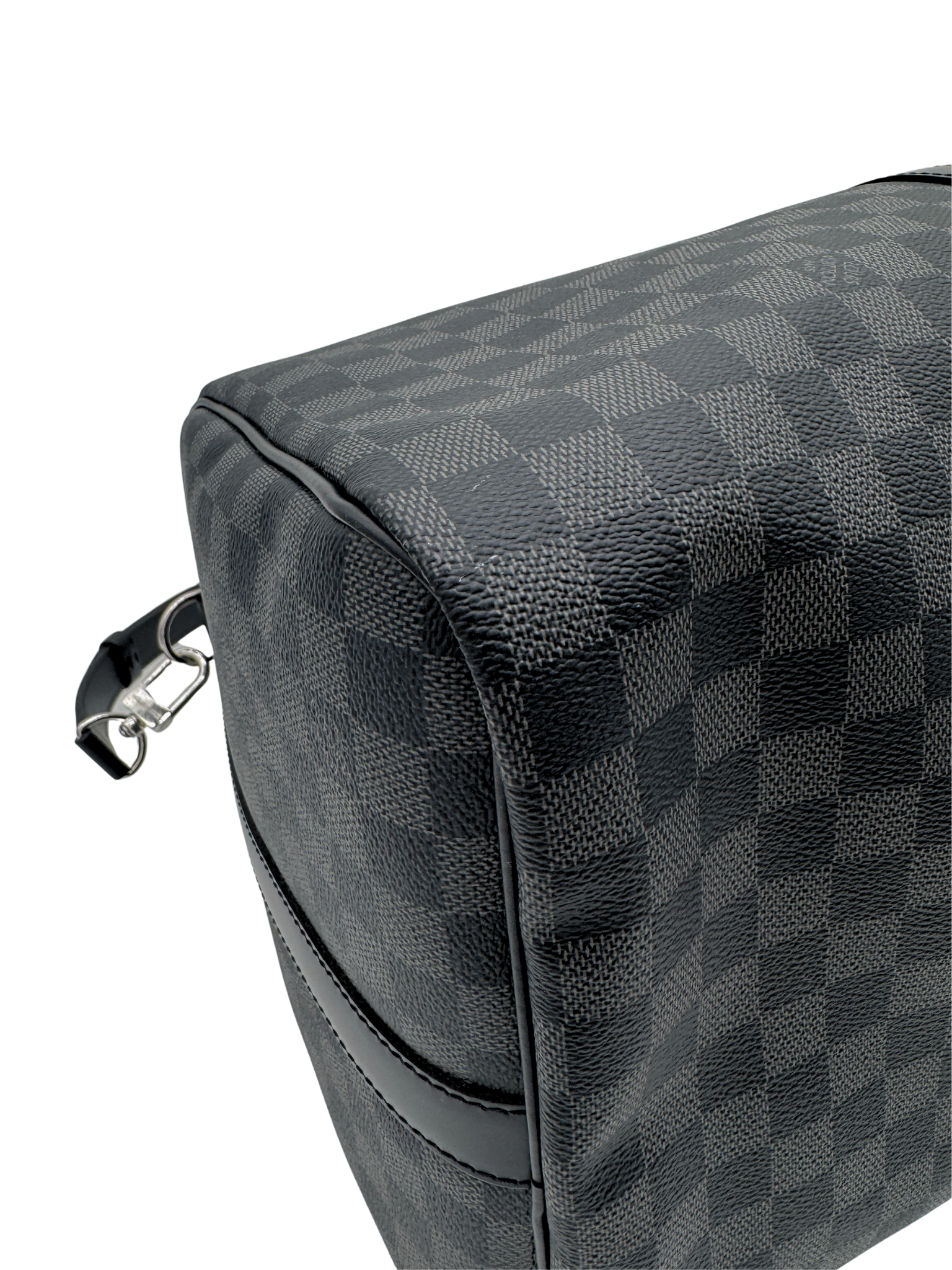 Louis Vuitton Keepall 55 Bandouliere Weekender Duffel Bag in Damier Graphite Coated Canvas