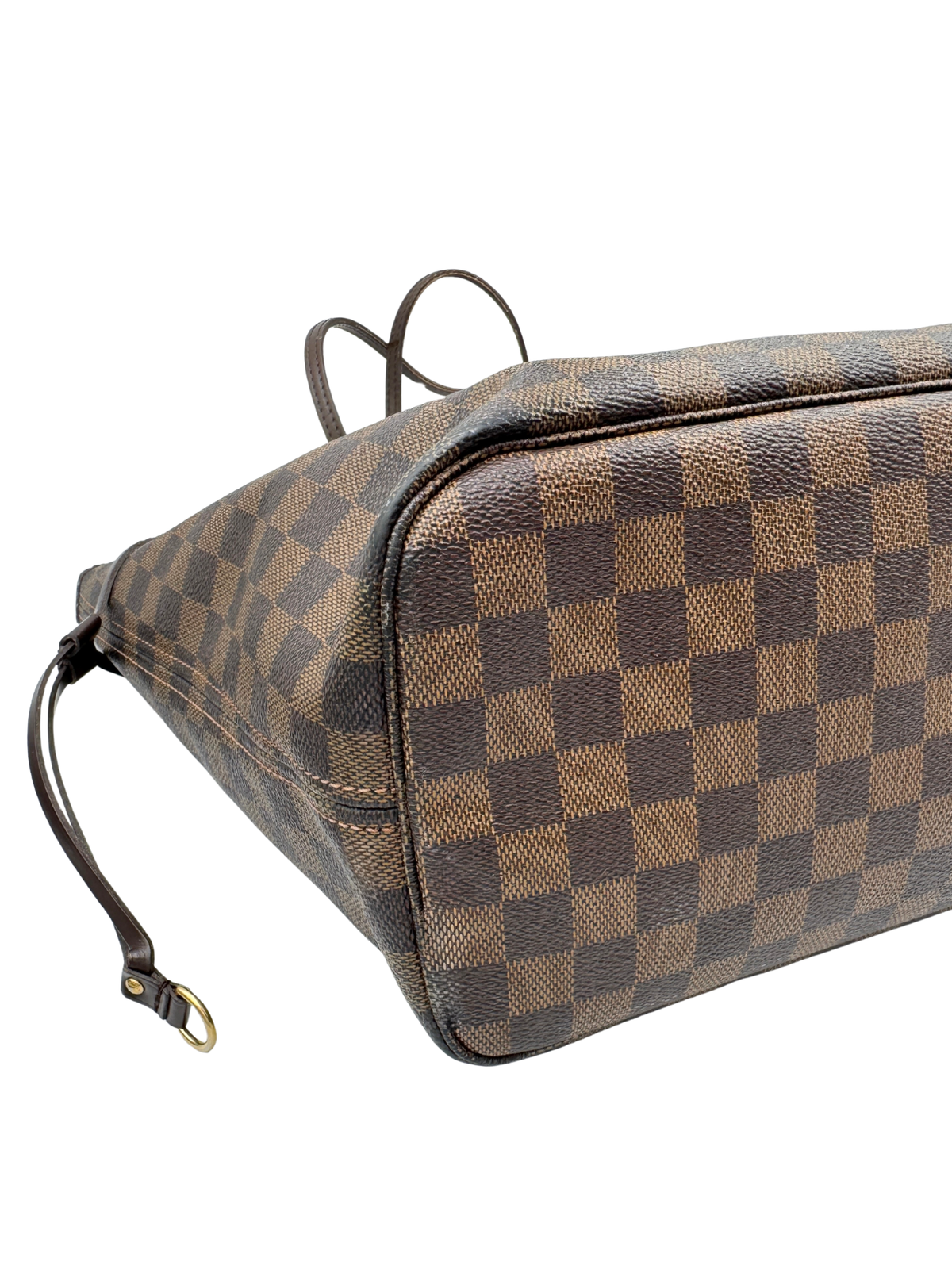 Neverfull MM Shopping Tote Bag in Damier Ebene Coated Canvas