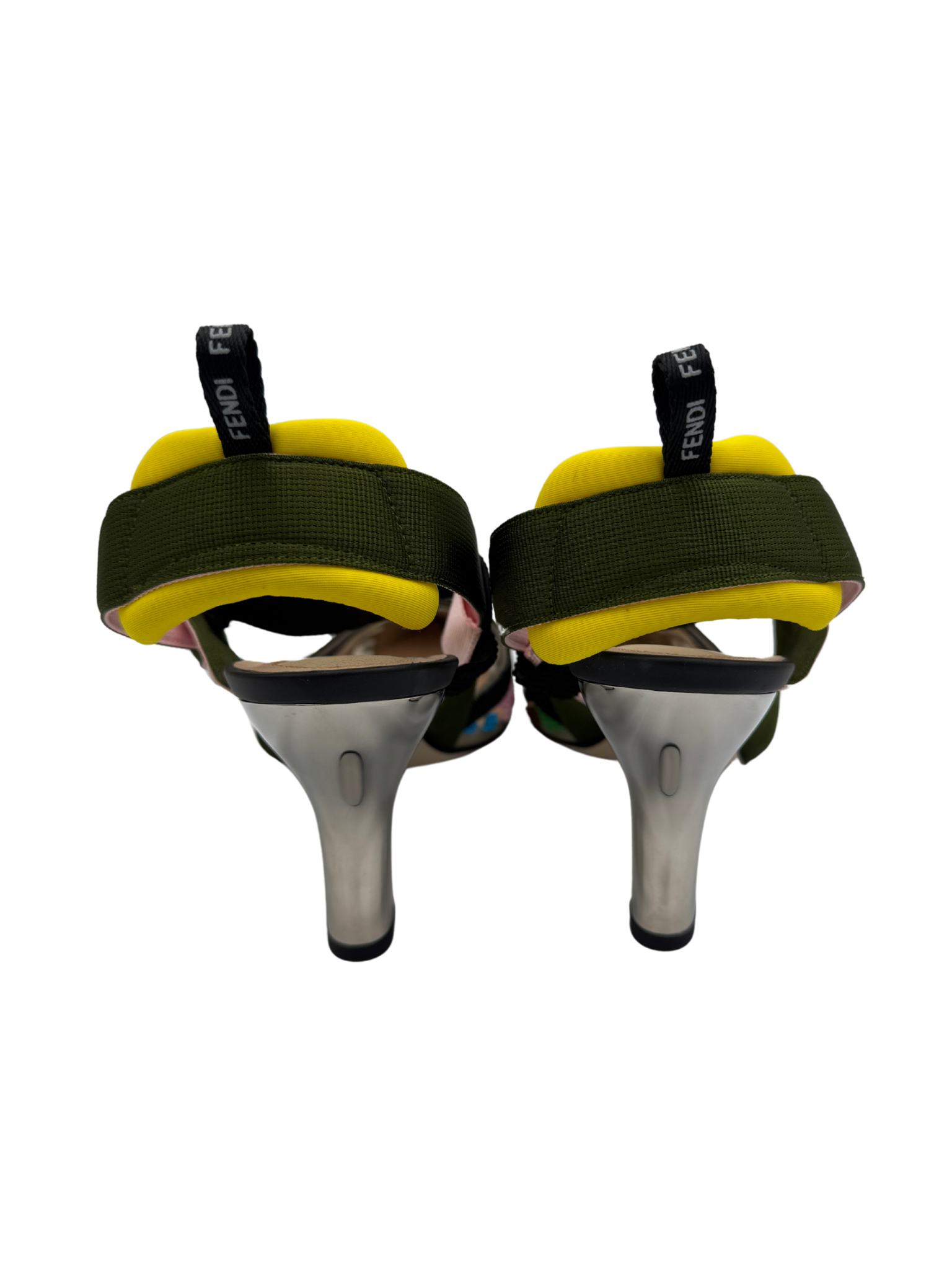 Size 39.5 FF Colibri Slingback Pumps in Multicolor Beaded Mesh