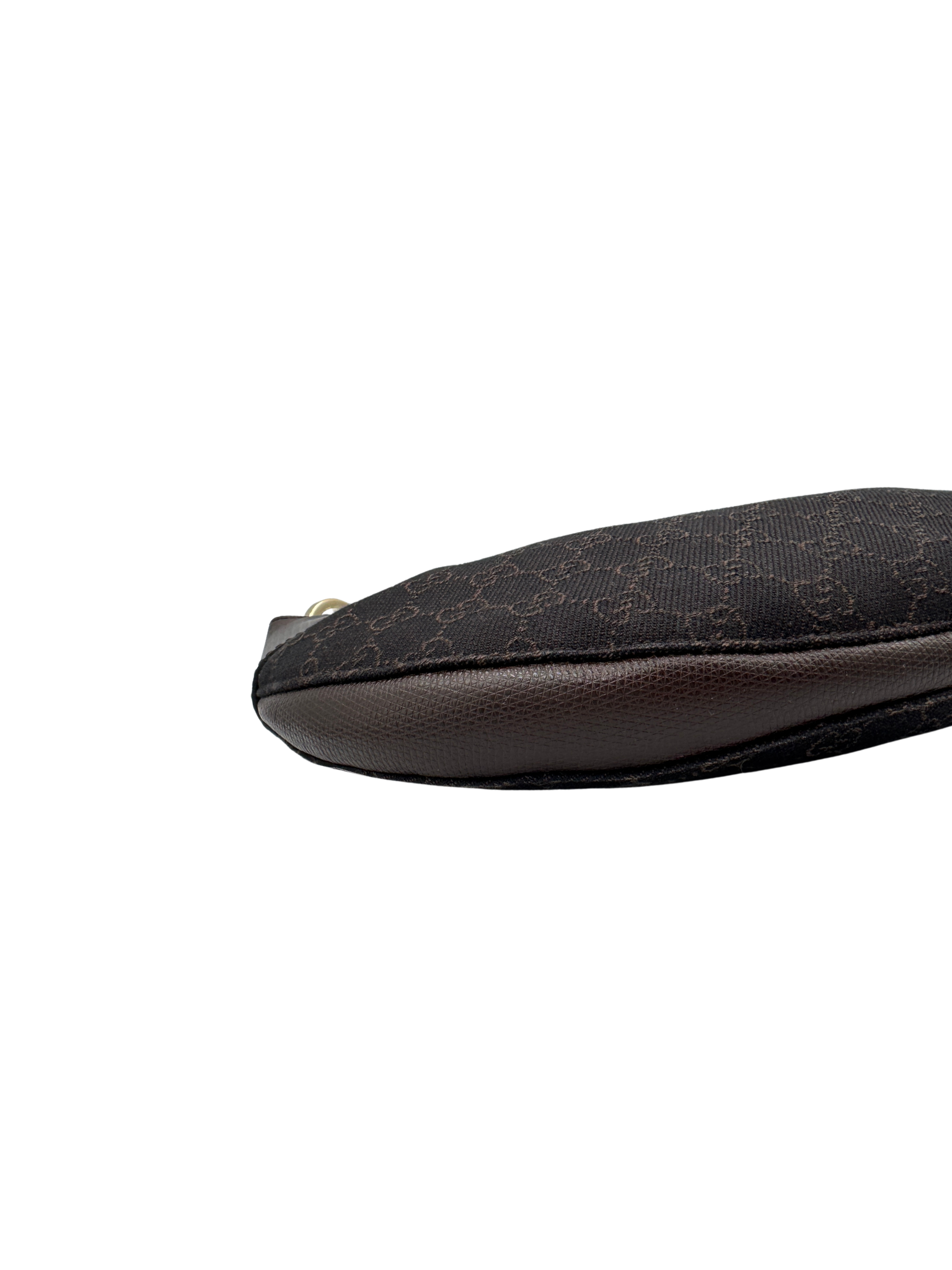 Vintage Tom Ford Era GG Logo Hobo Shoulder Bag in Brown Monogram GG Supreme Canvas