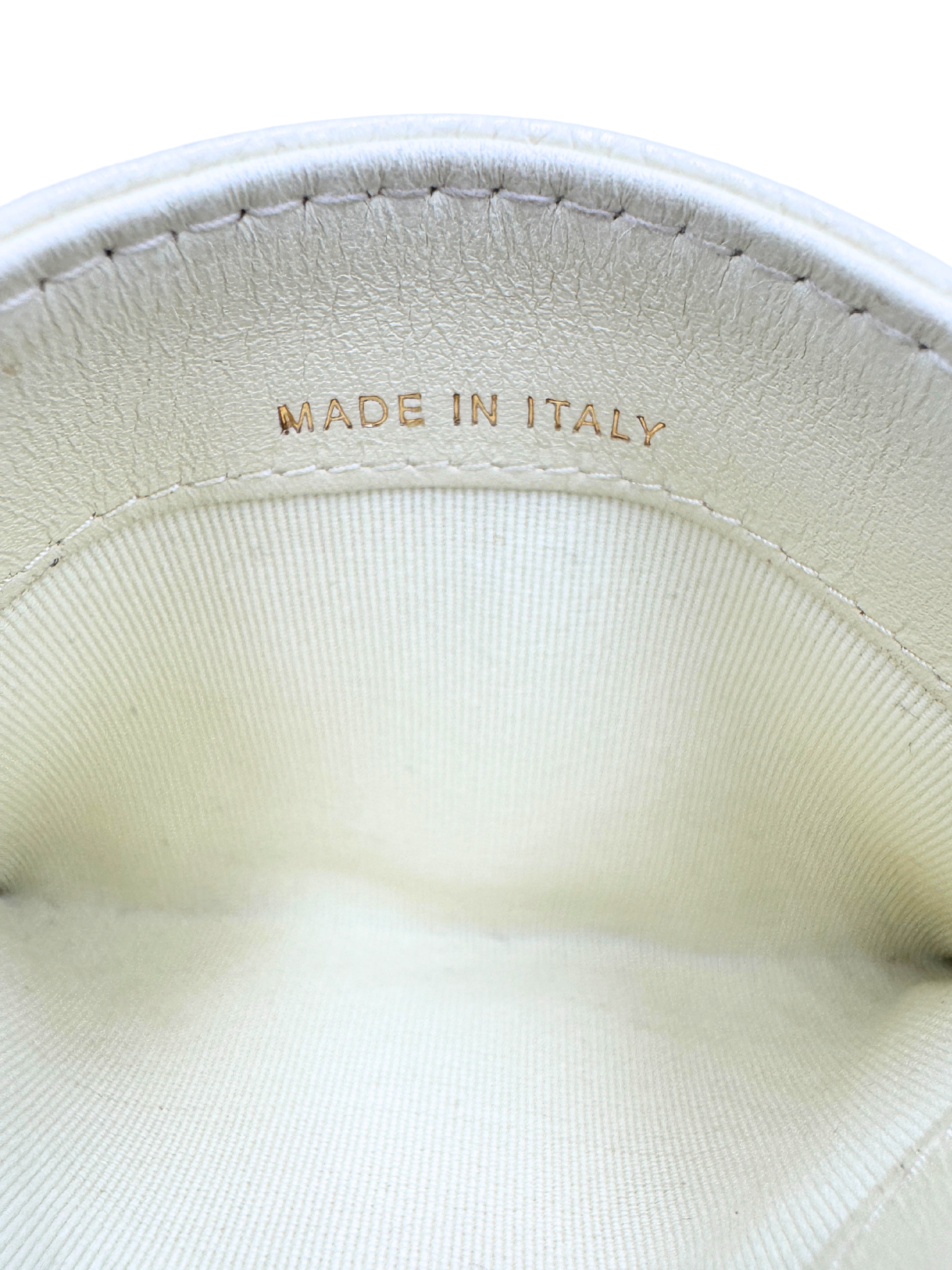 Quilted Classic CC Card Holder Wallet in Light Yellow Caviar Leather