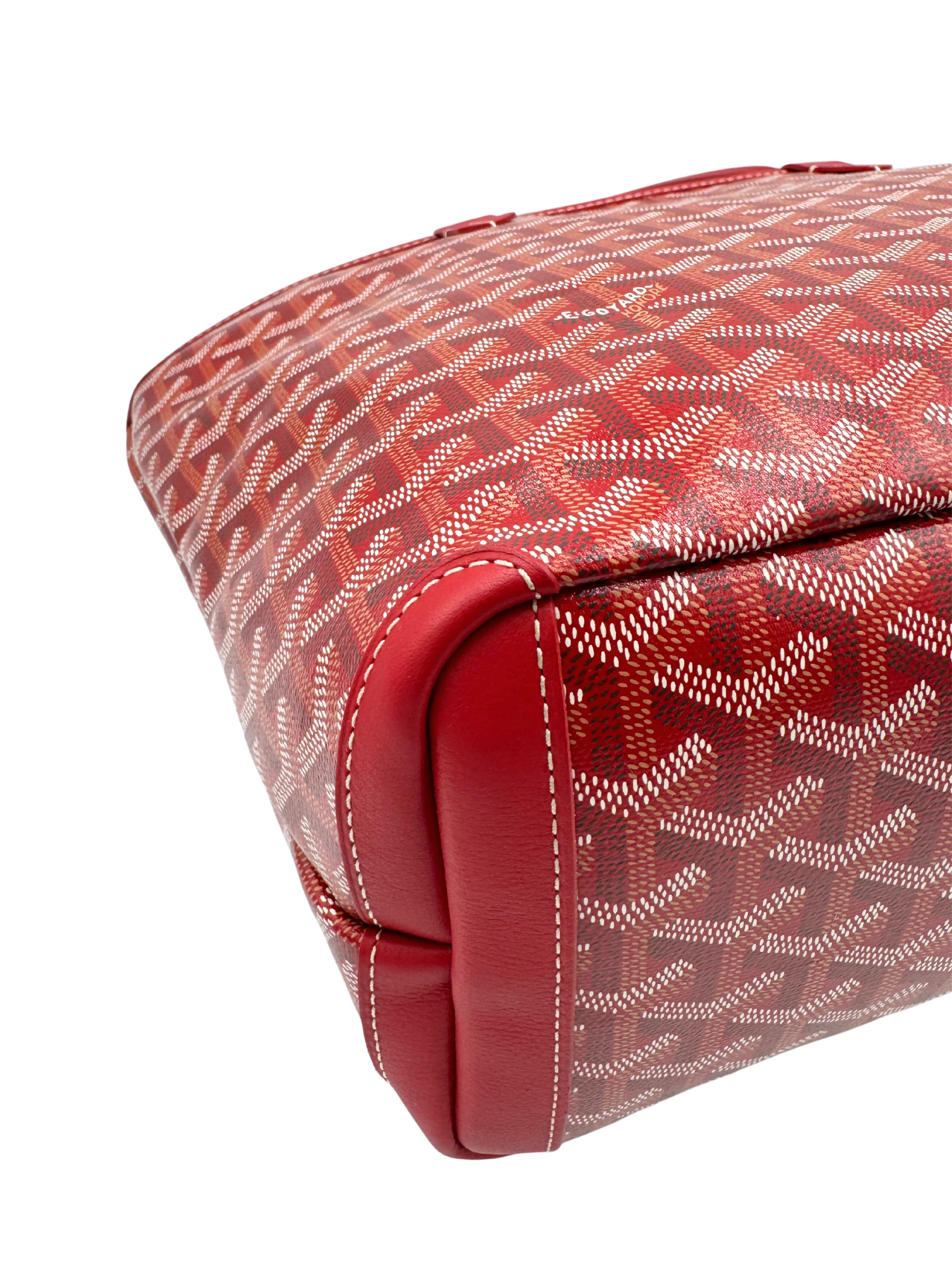 2025 Saint Louis PM Tote Bag in Red Goyardine/Leather