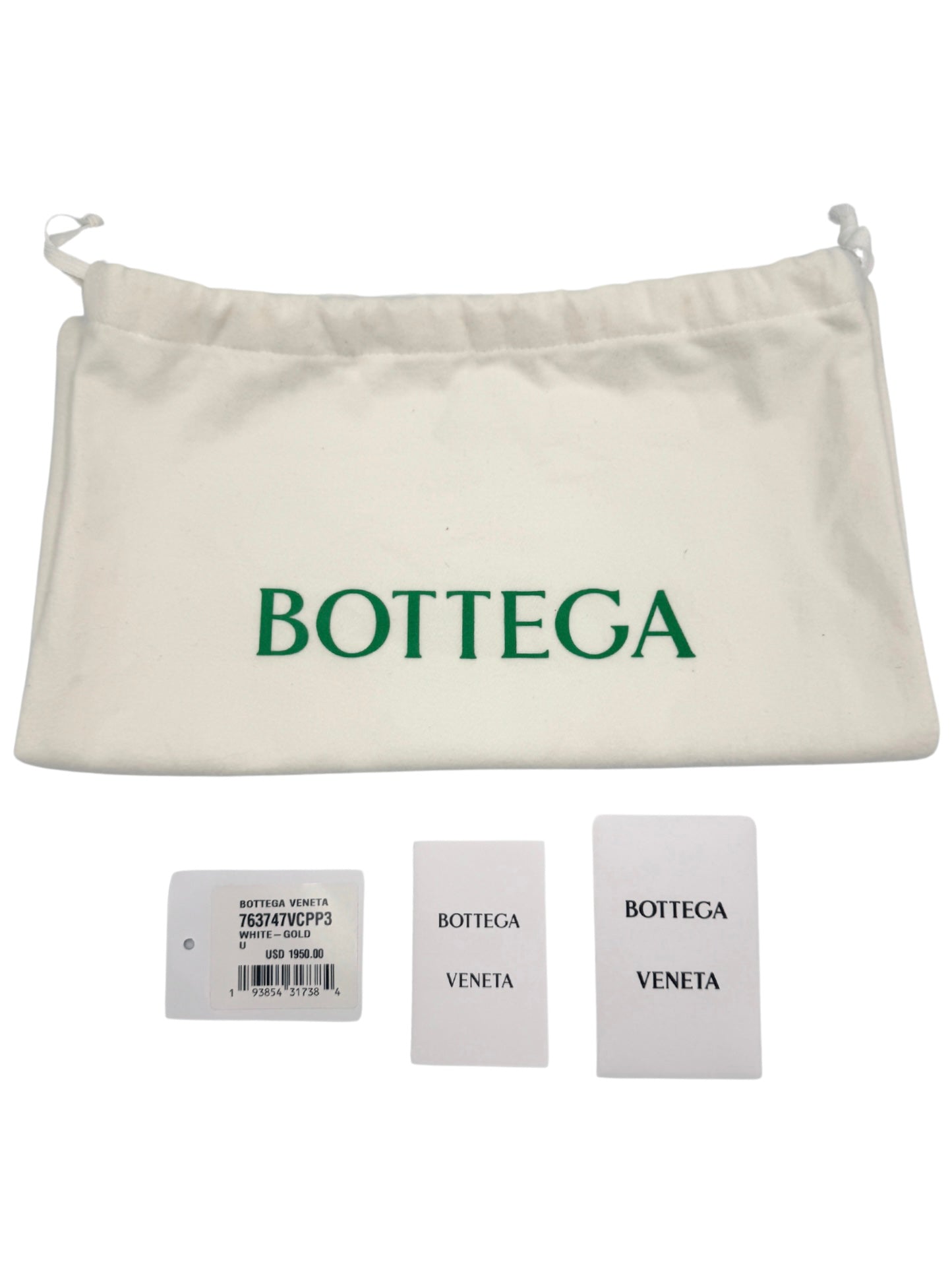 Mini Sunrise Shoulder Bag in White Intrecciato Leather