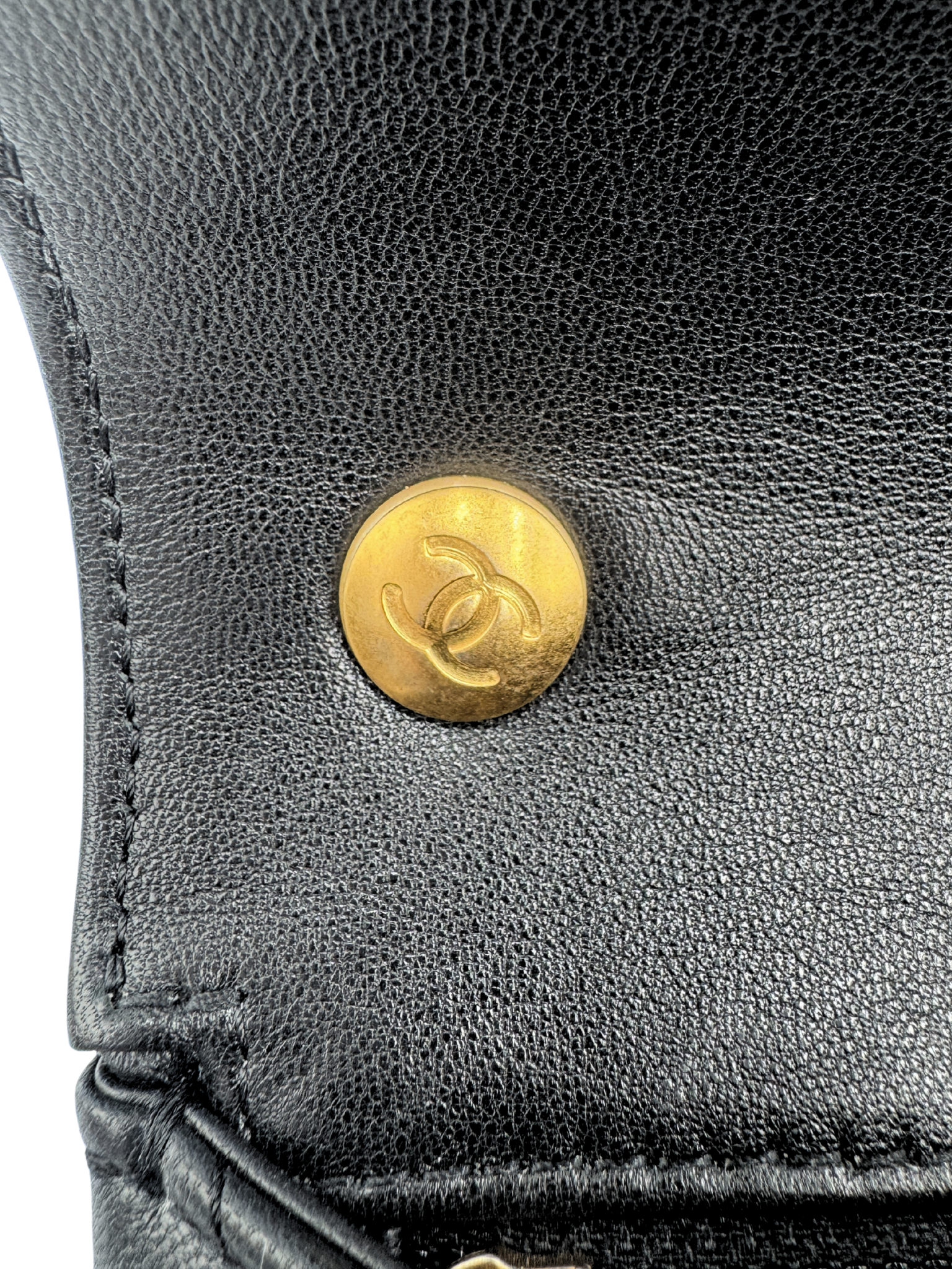 Quilted Classic Single Flap Bag in Black Calfskin Leather