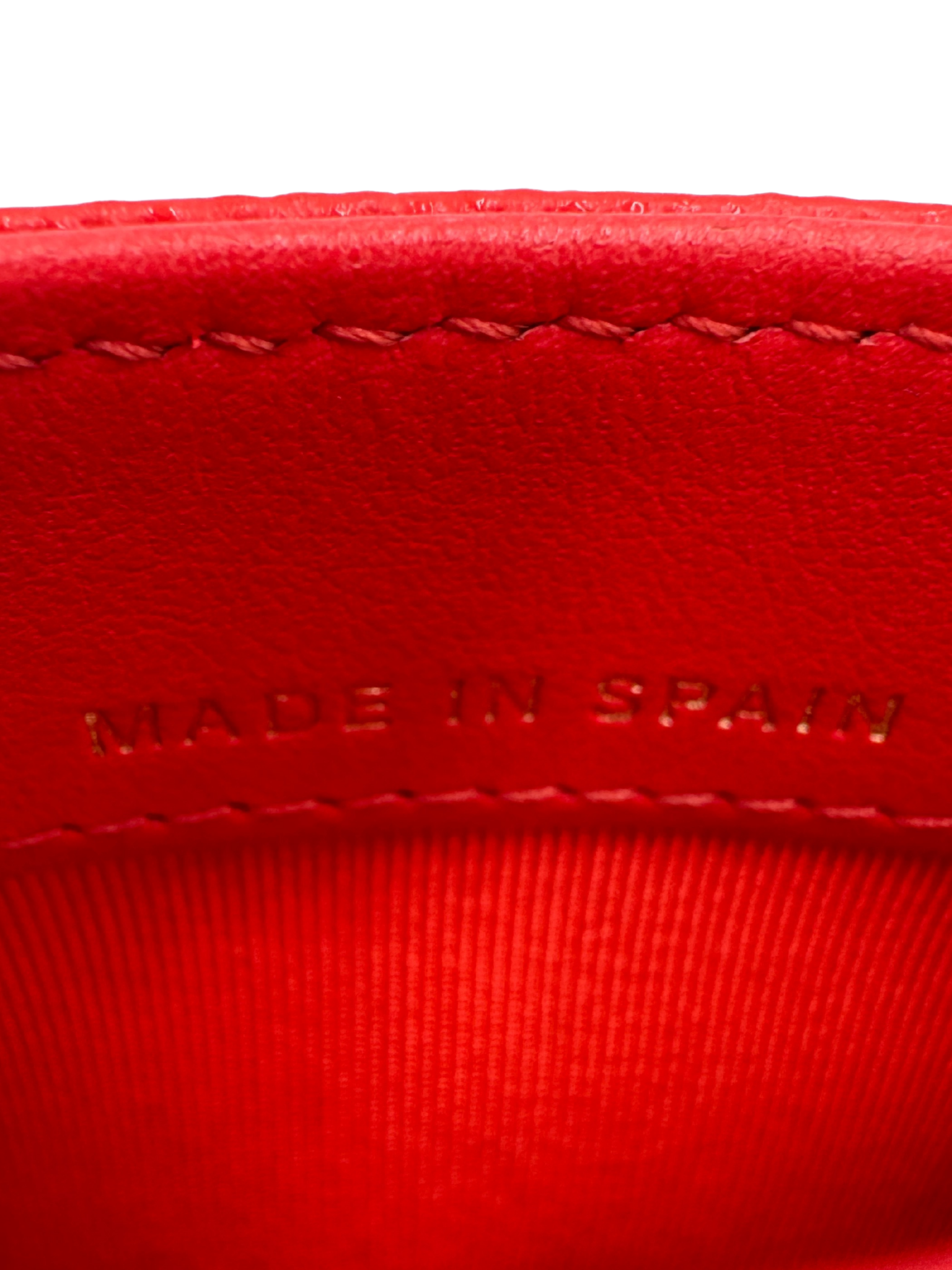 Classic Quilted Card Holder Wallet in Red Caviar Leather