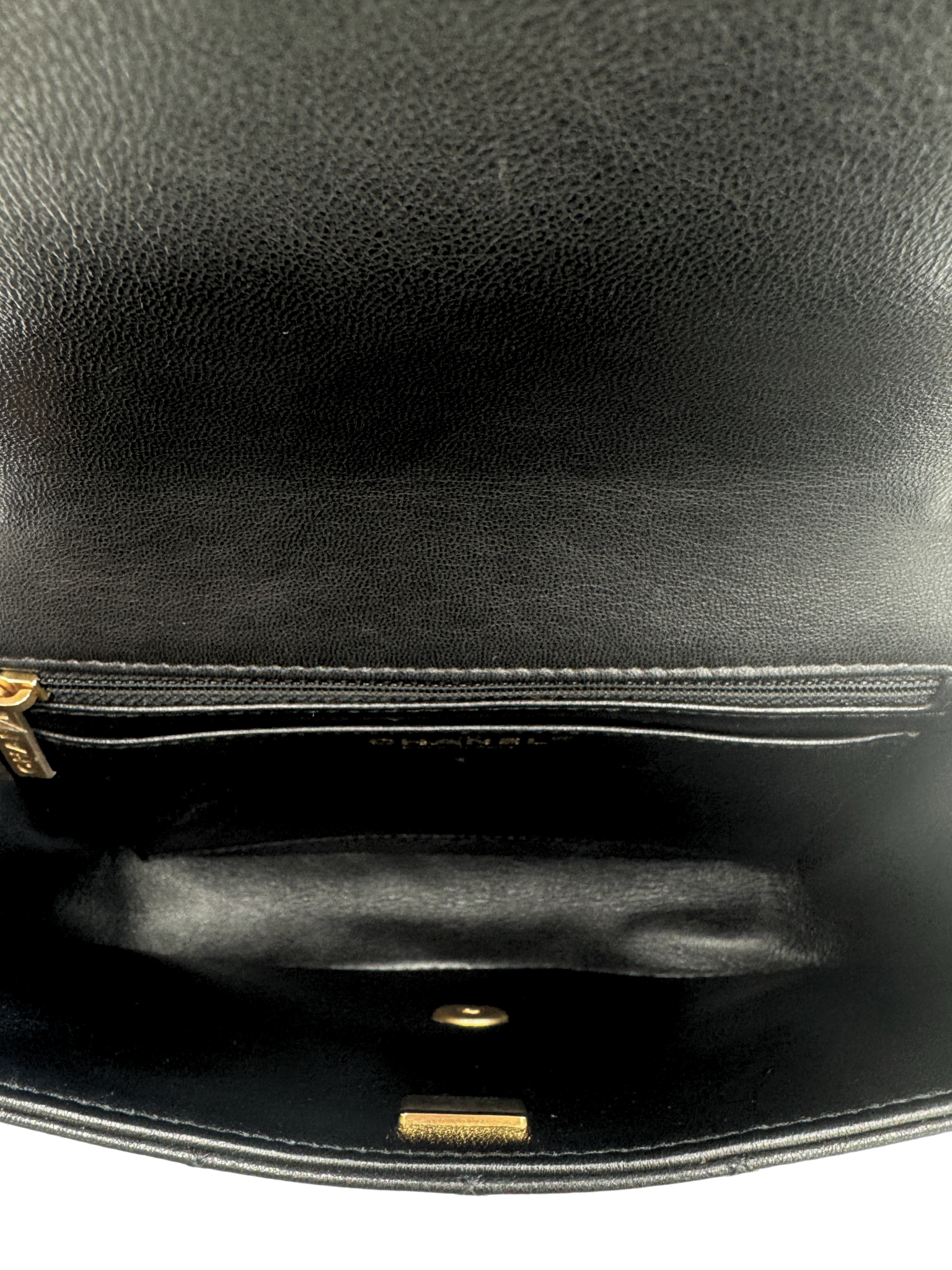 Quilted Classic Single Flap Bag in Black Calfskin Leather