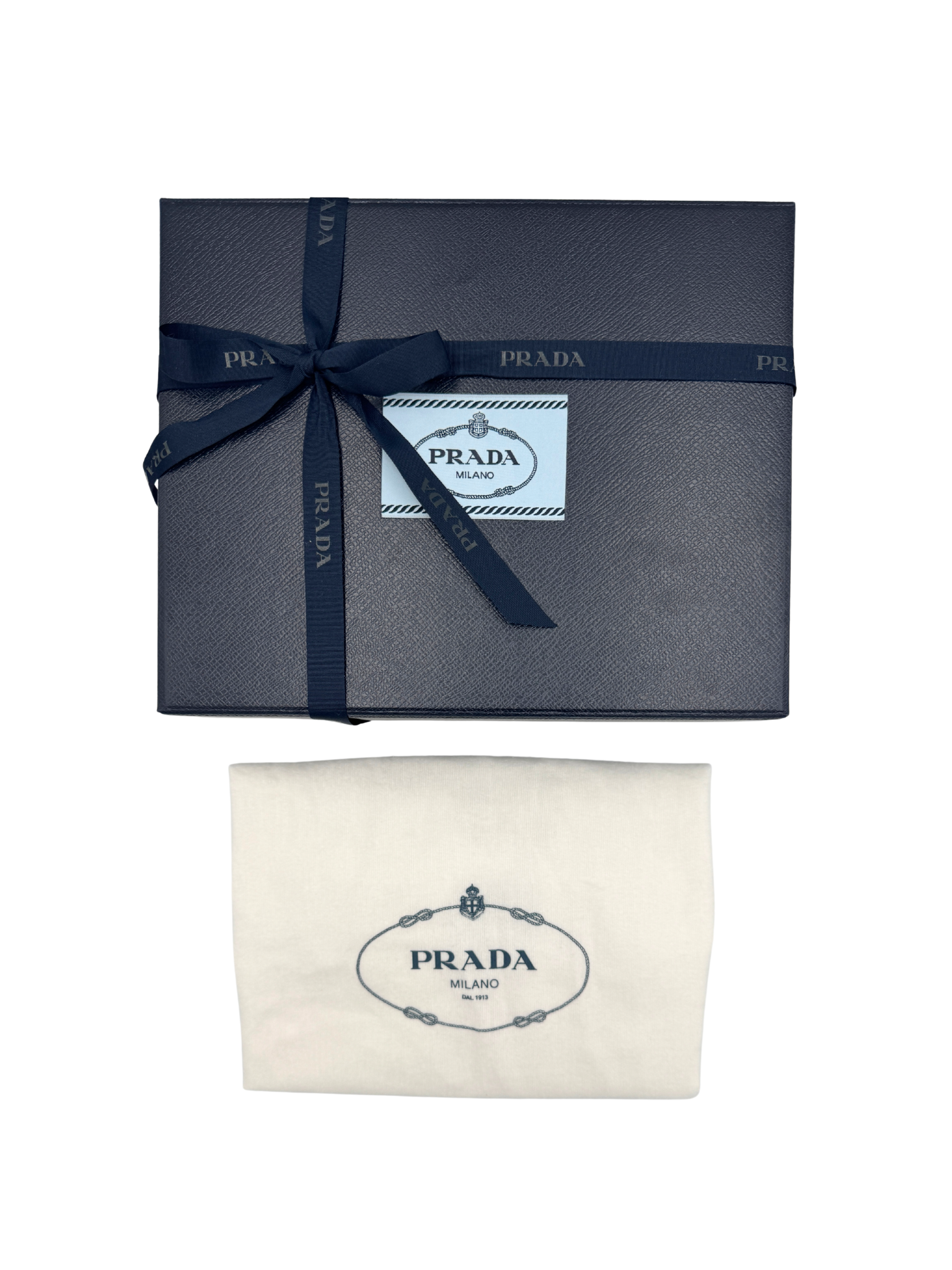 Prada Wristlet Clutch in Black Crinkled Leather